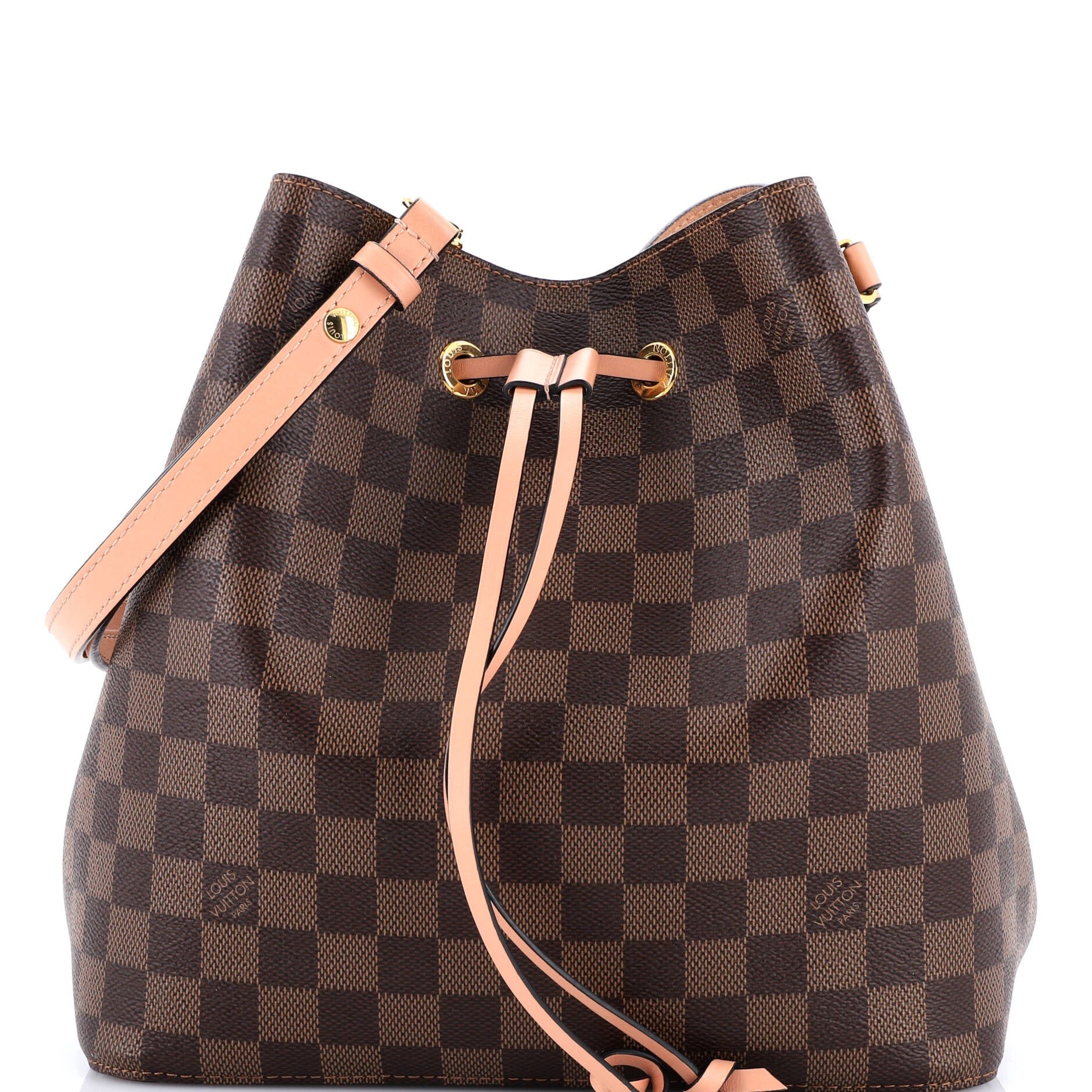 Louis Vuitton NeoNoe Handbag Damier with Leather MM