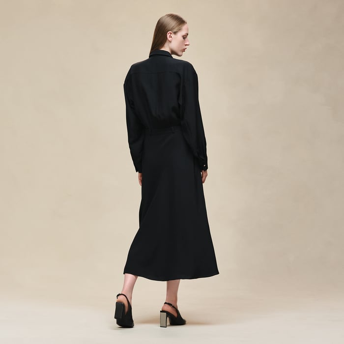 Noir Shirt Dress