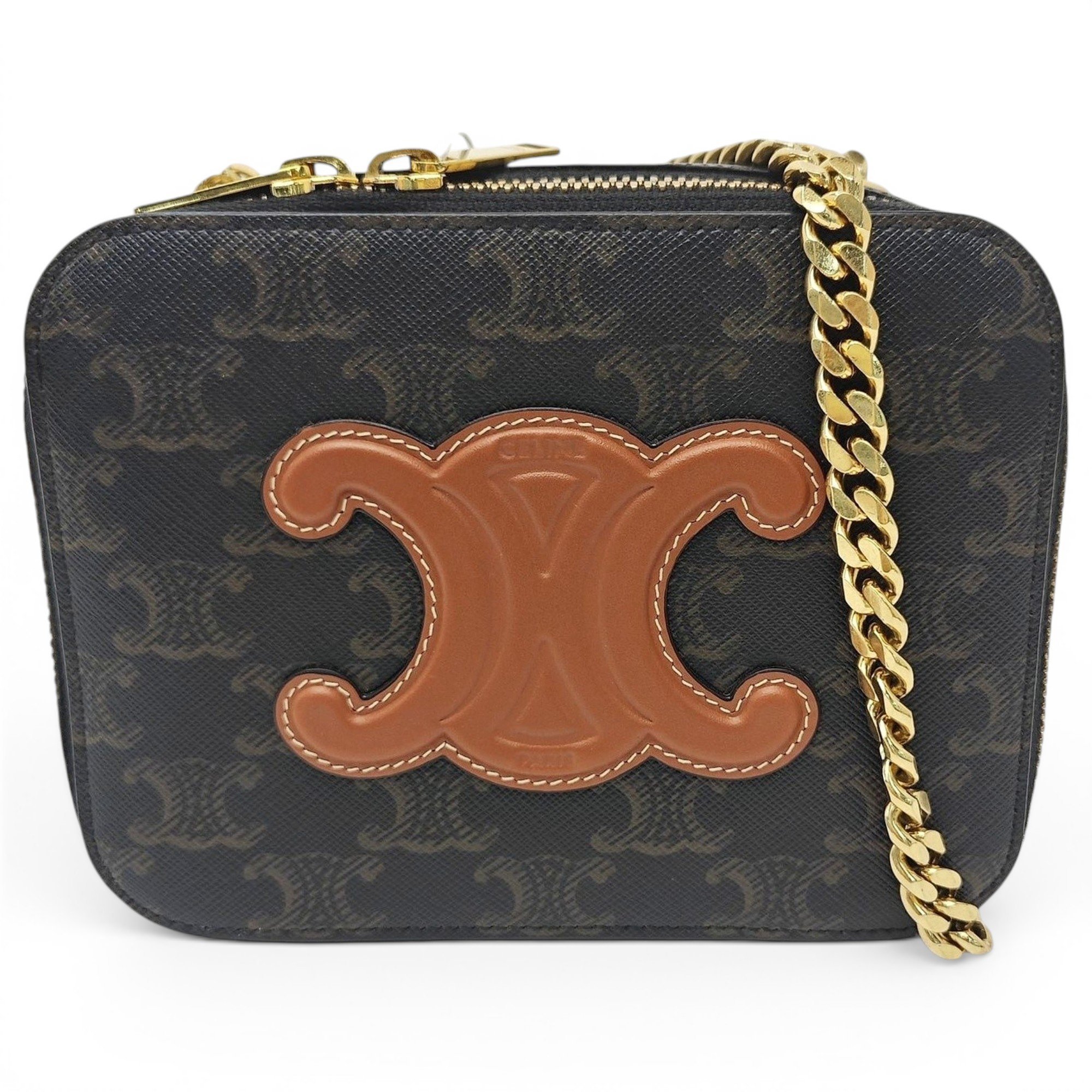 Triomphe leather handbag