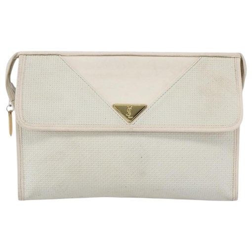 Leather clutch bag