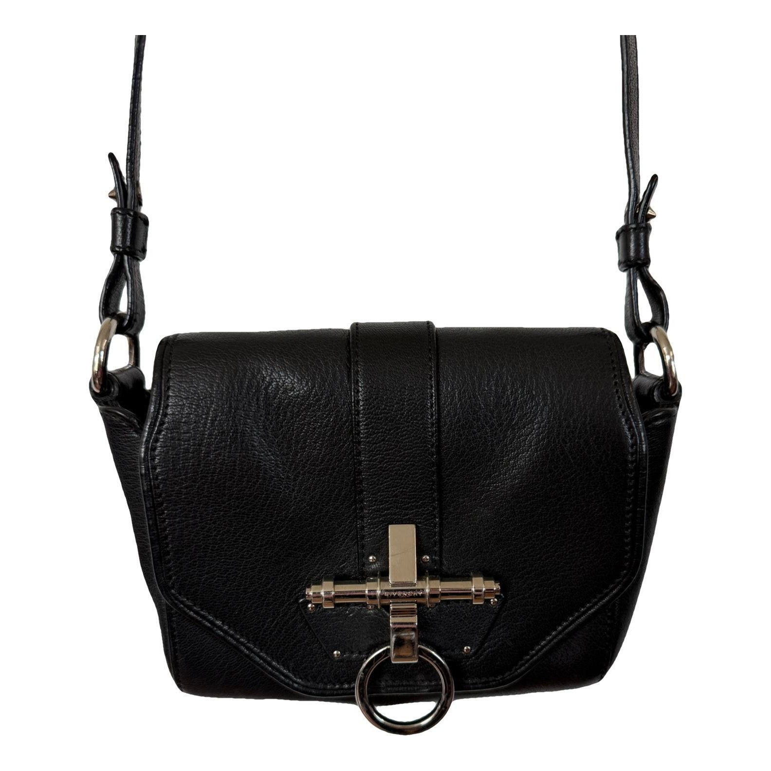 Obsedia leather crossbody bag