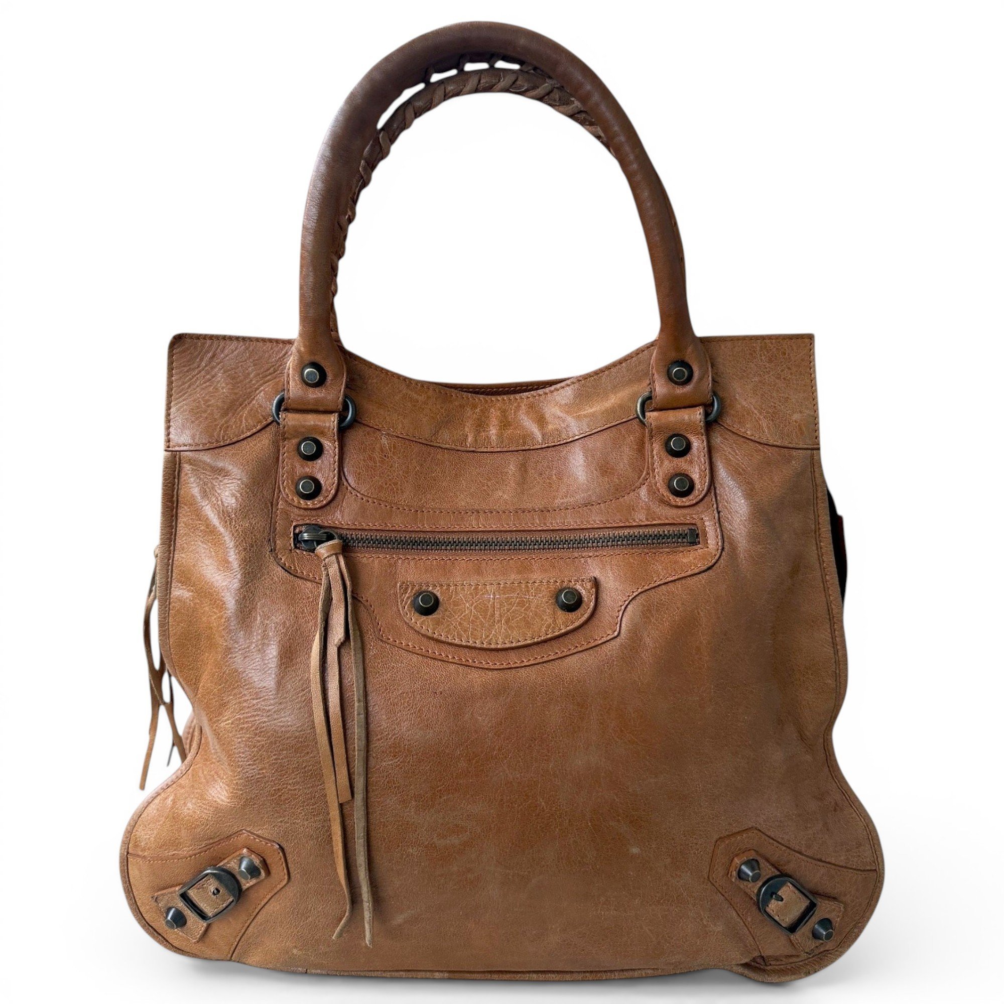 Vélo leather handbag