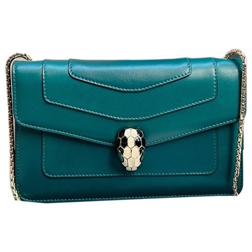 Serpenti leather handbag