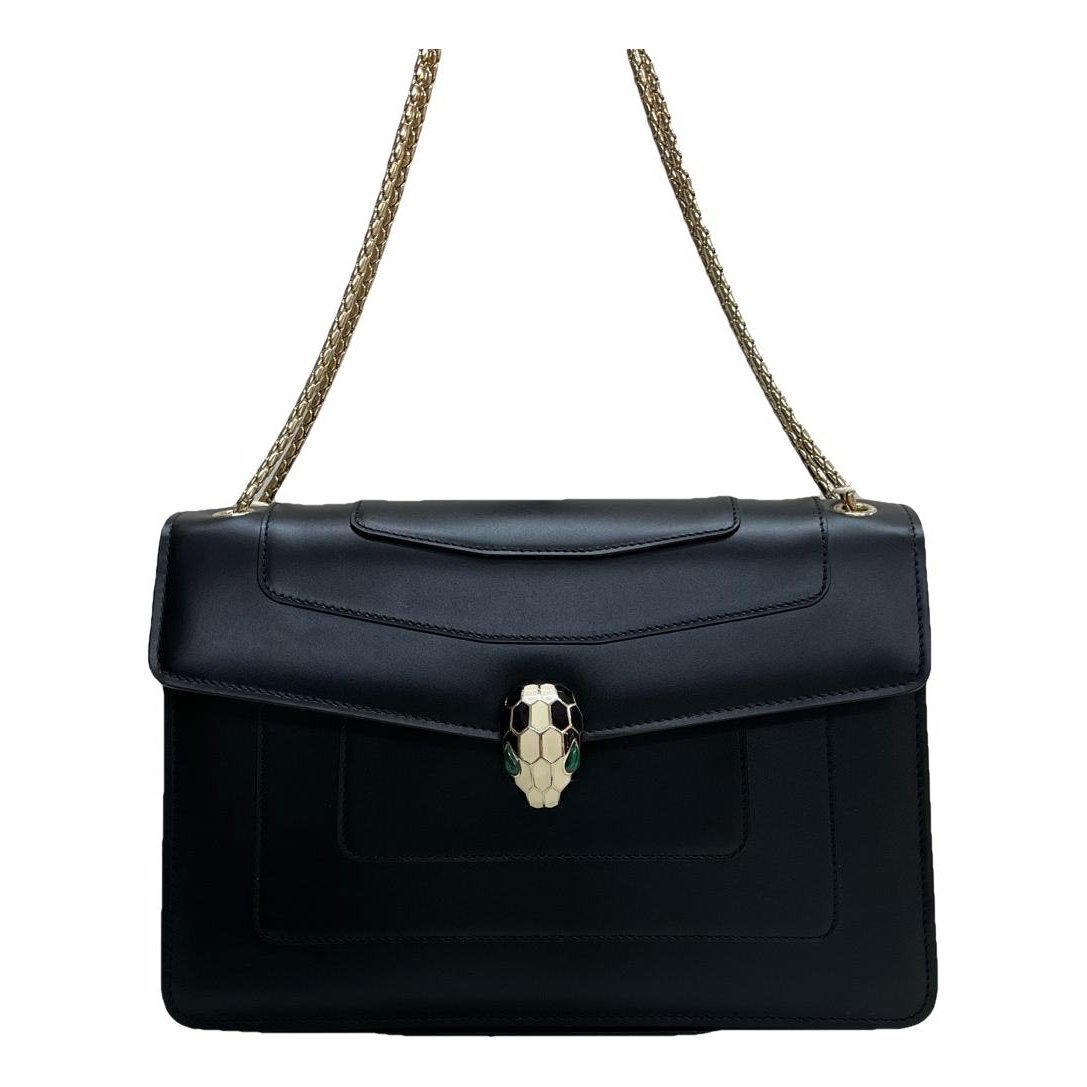 Serpenti leather handbag