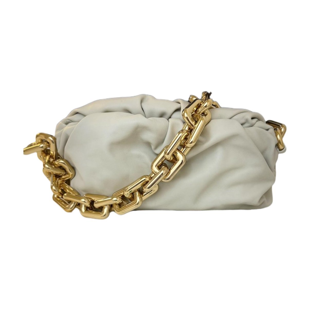 Chain Pouch leather clutch bag