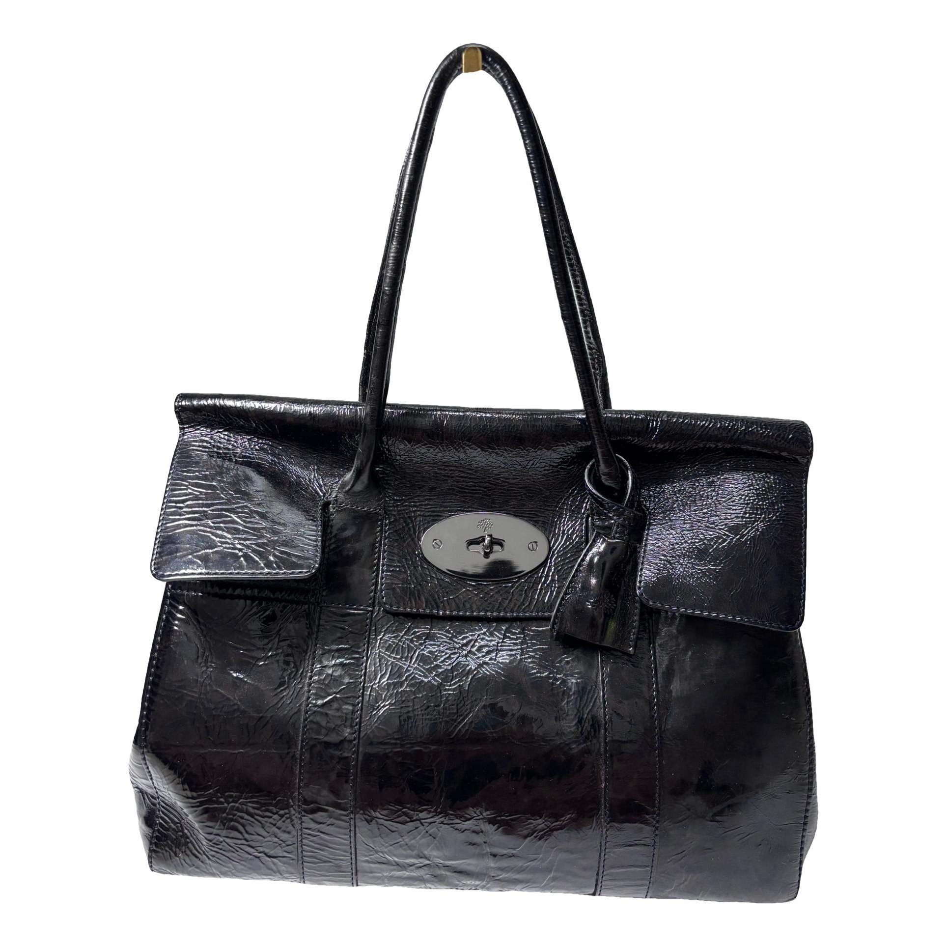 Bayswater patent leather tote