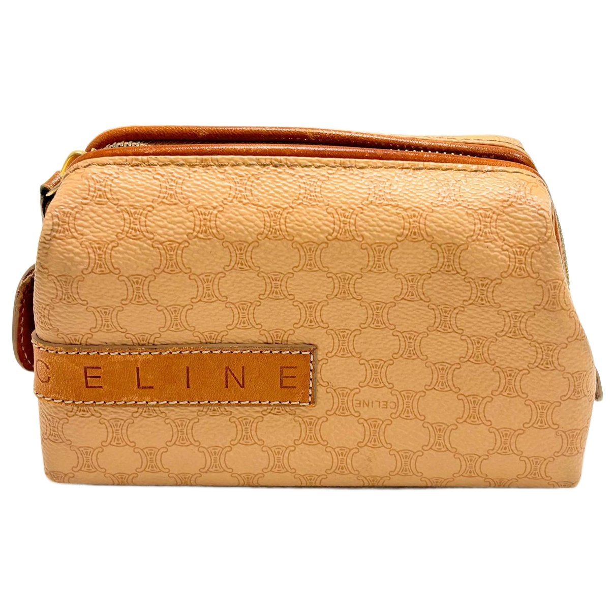 Leather clutch bag