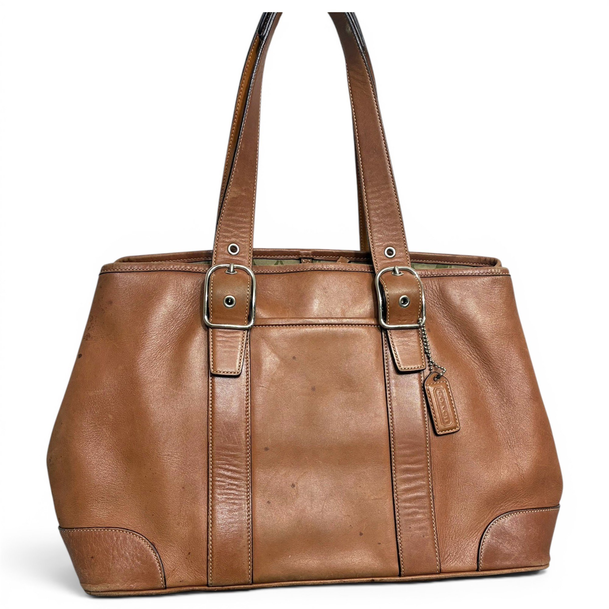 Leather tote