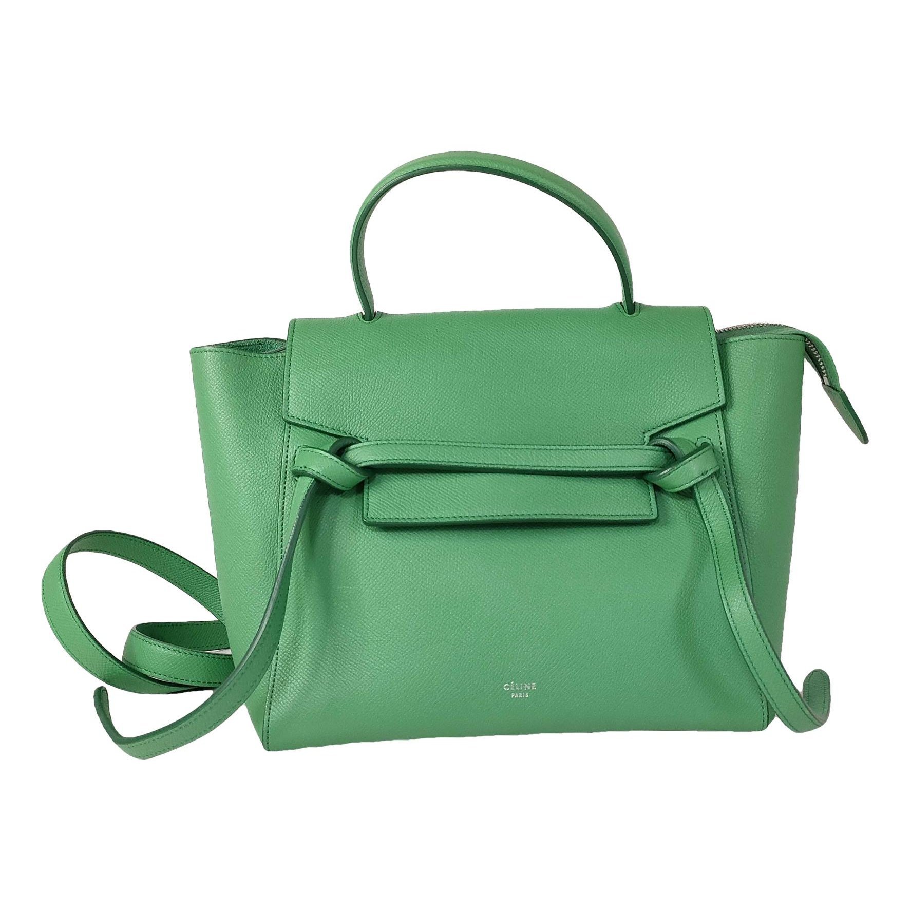 Belt leather handbag