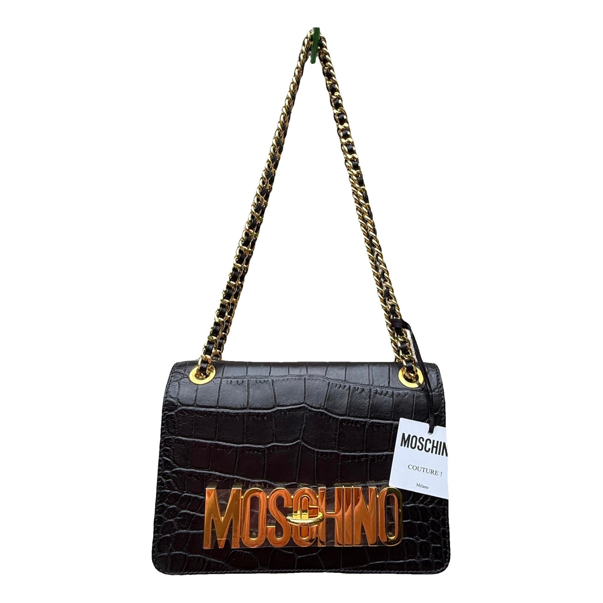 Biker leather crossbody bag