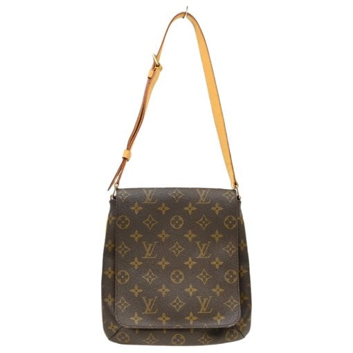 Musette cloth handbag