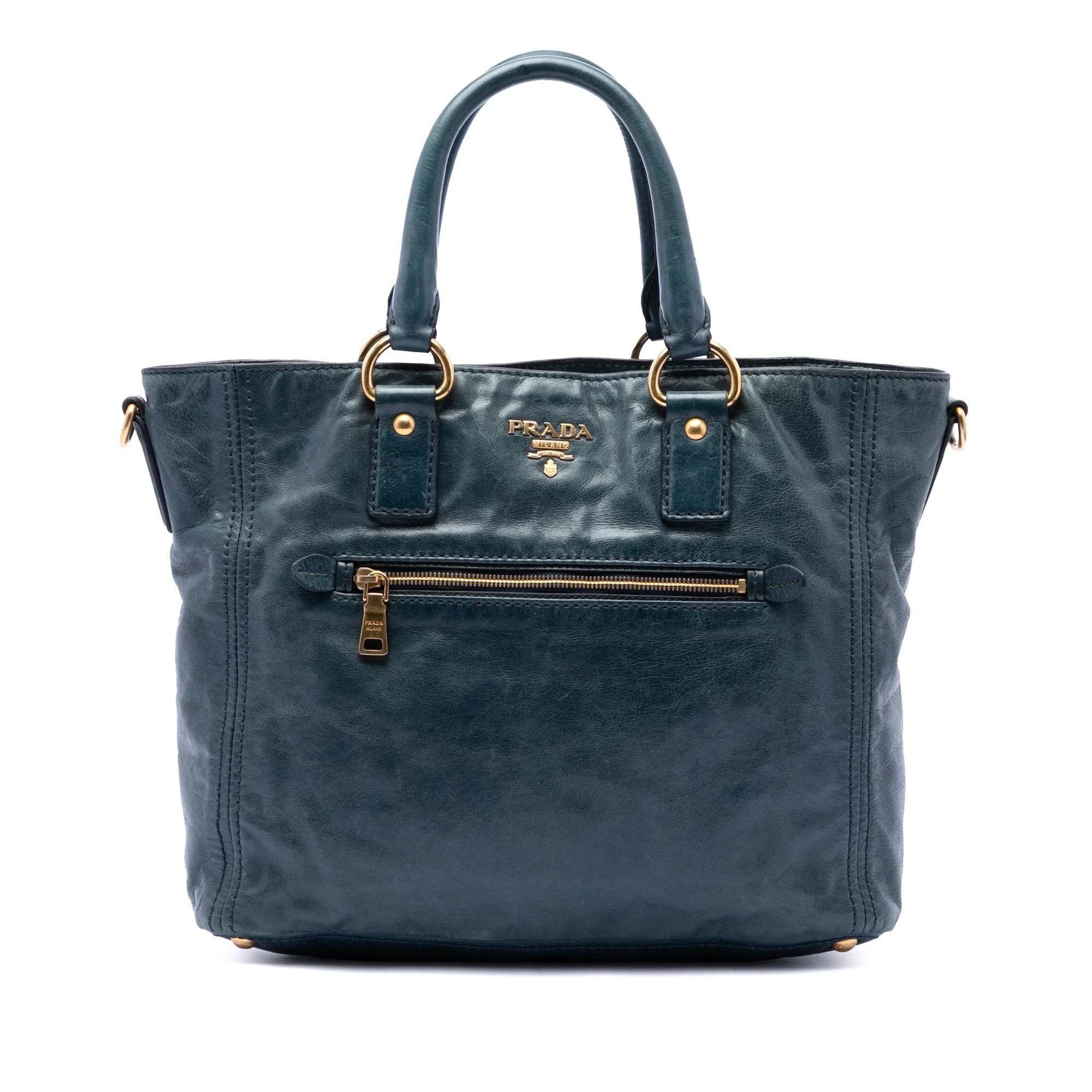 Prada Pocket leather satchel
