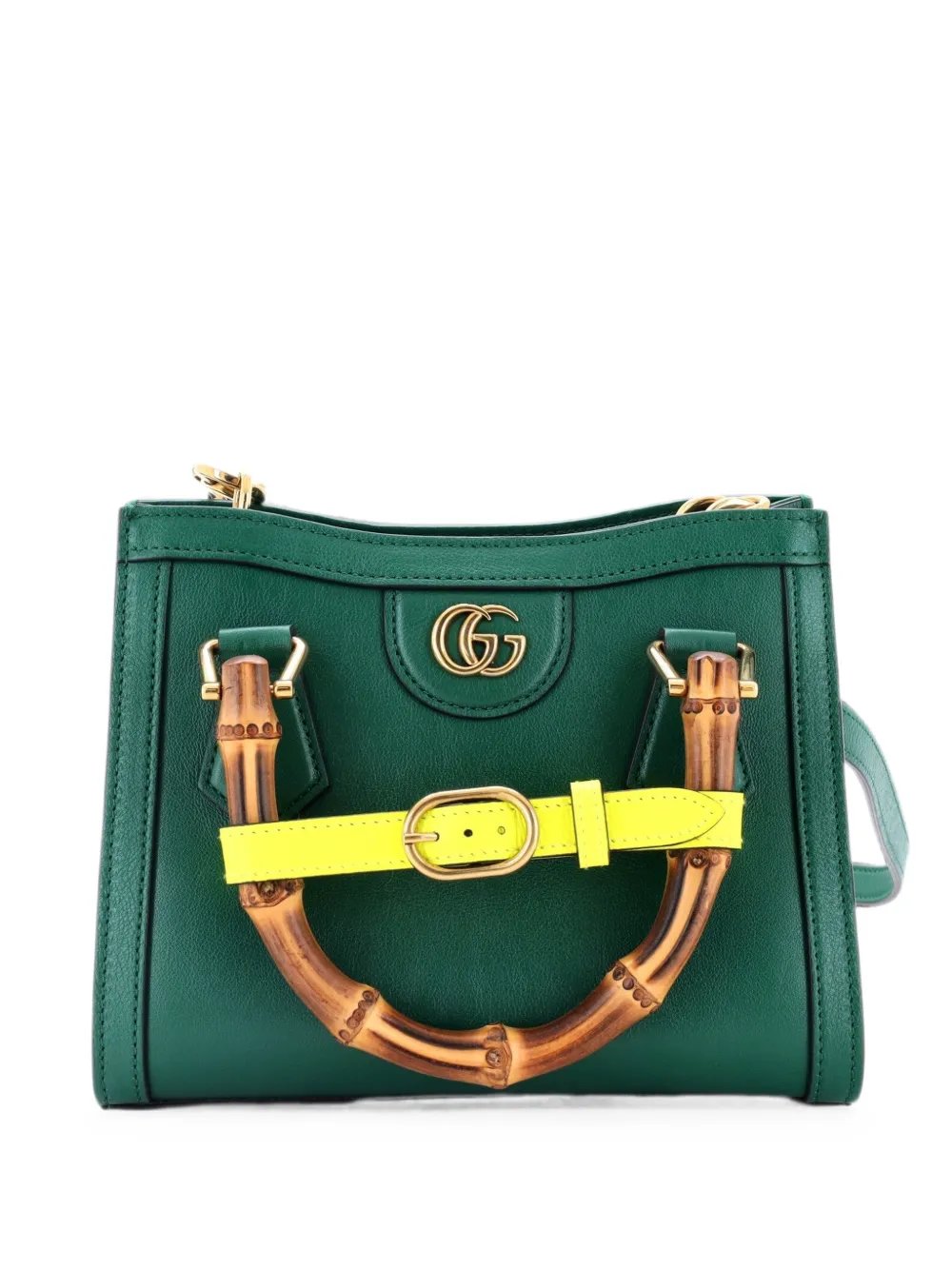 Diana NM Bamboo Handle Tote Leather Mini crossbody bag