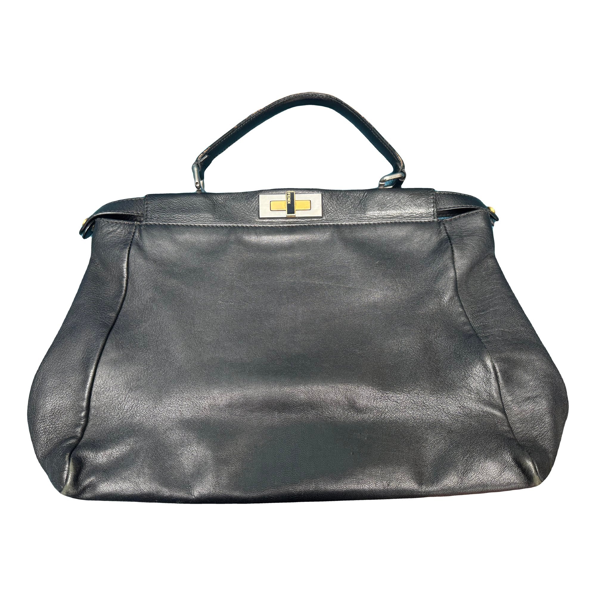 Peekaboo leather handbag