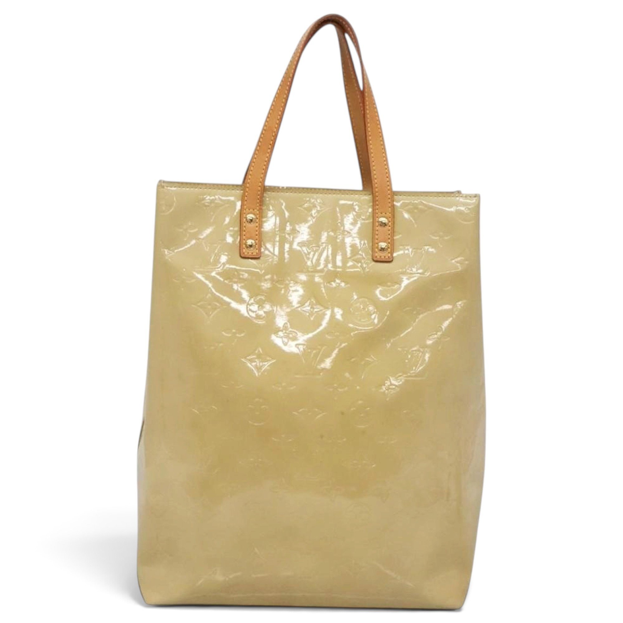 Reade patent leather handbag
