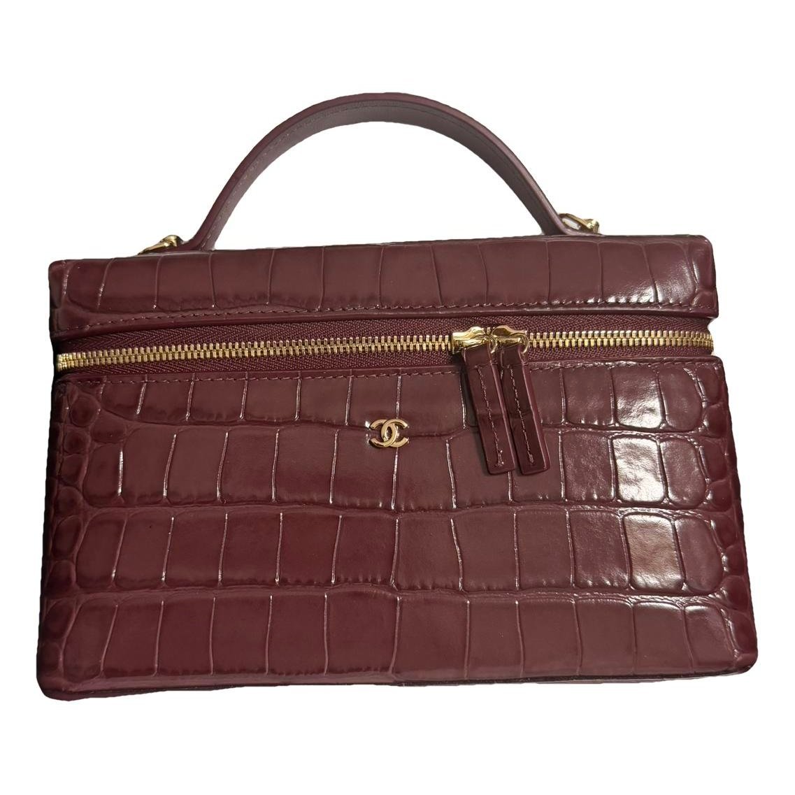 Vanity leather handbag