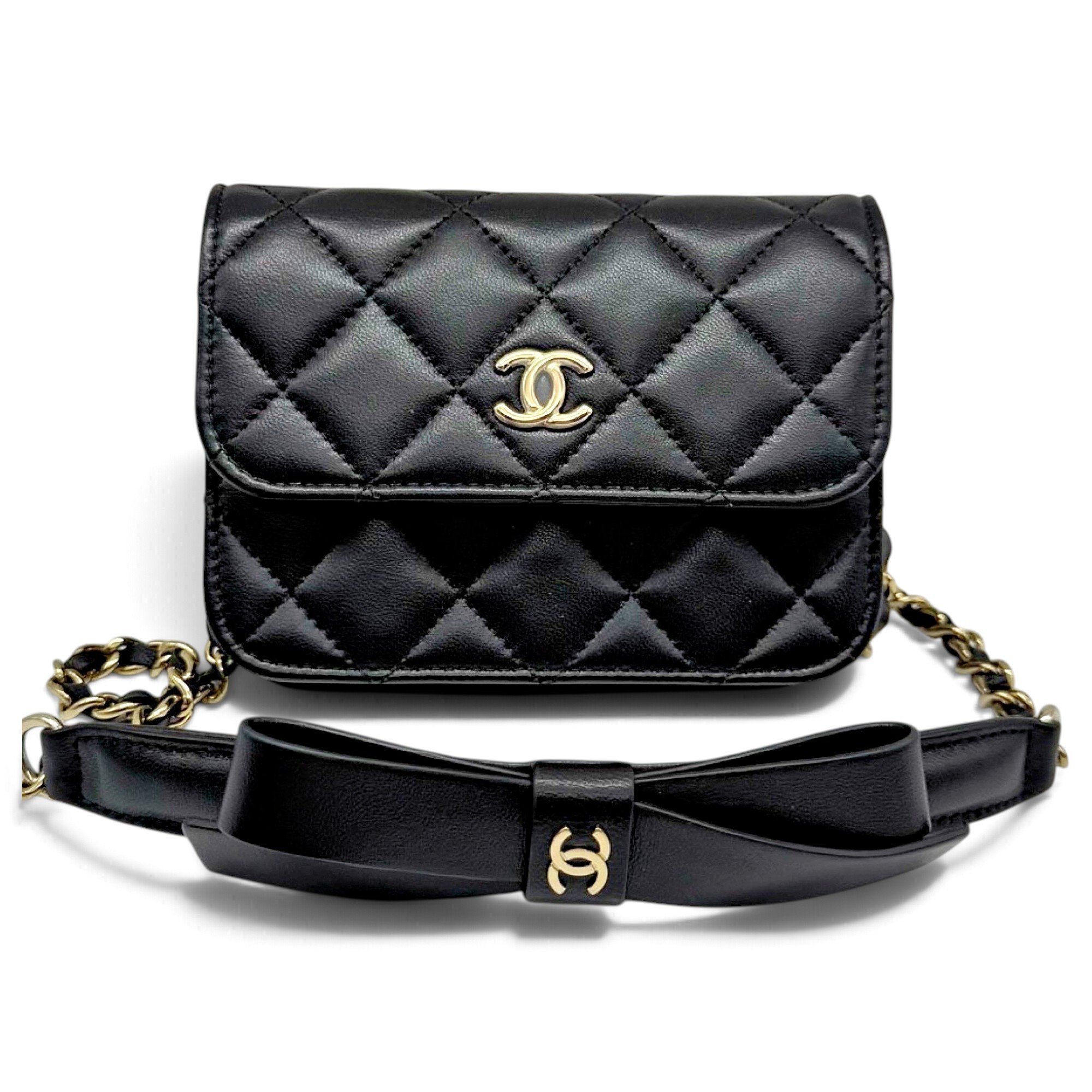 Wallet On Chain Timeless/Classique leather mini bag