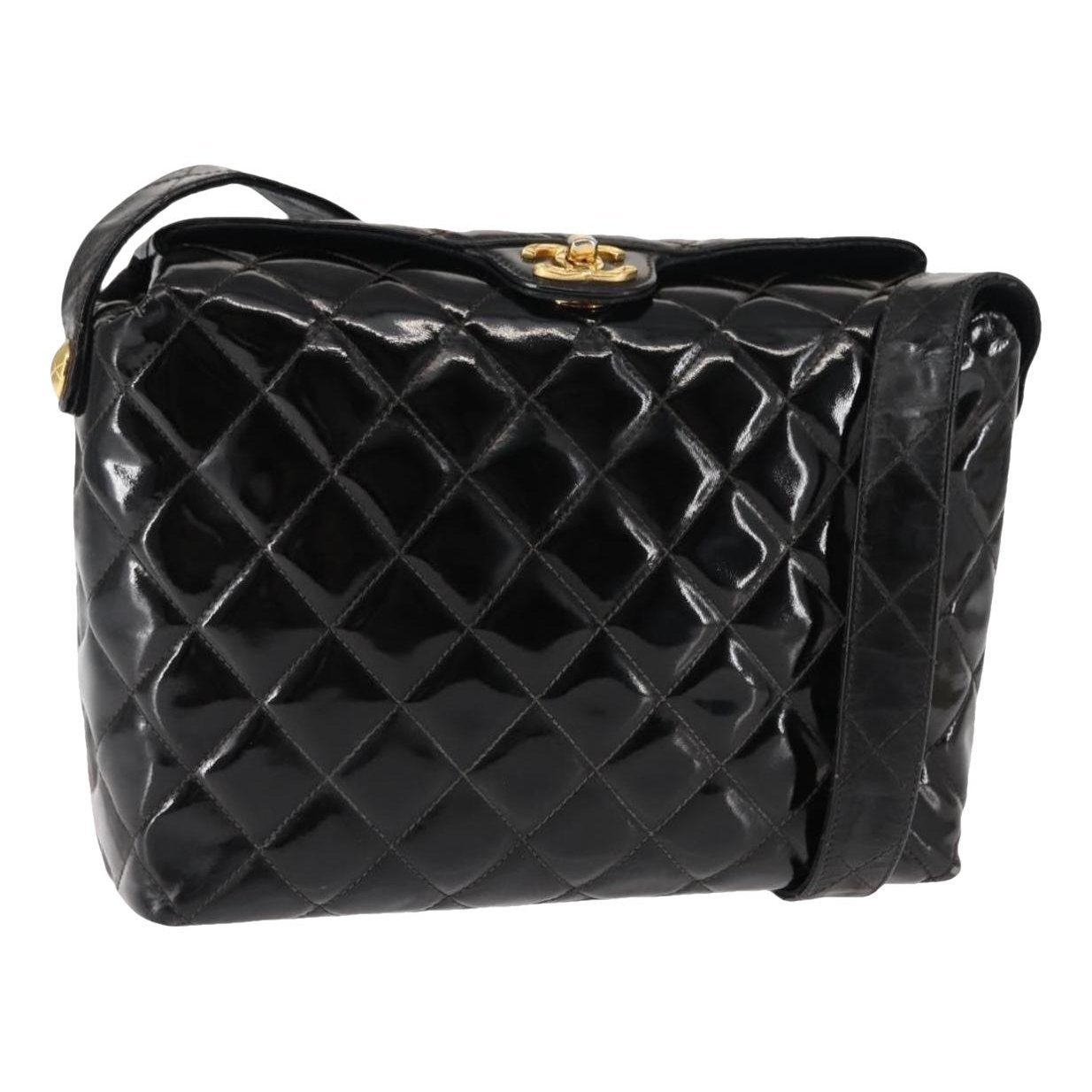 Patent leather handbag