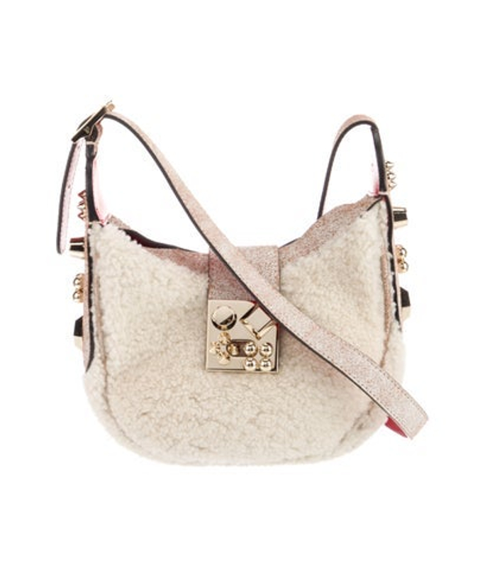 Christian Louboutin Louboutin Shearling Shoulder Bag