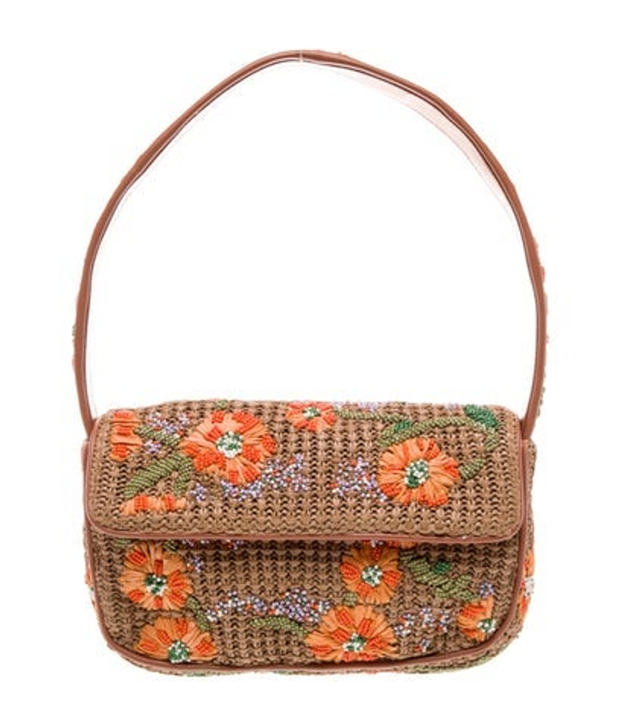 Staud Raffia Shoulder Bag W Tags