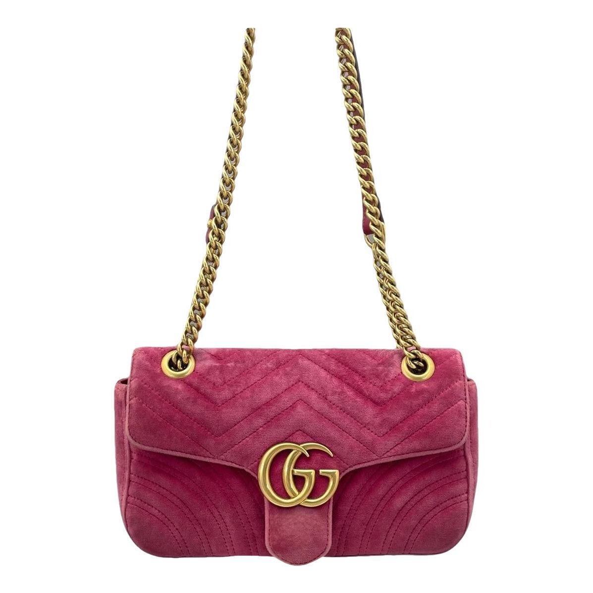 GG Marmont Flap velvet handbag
