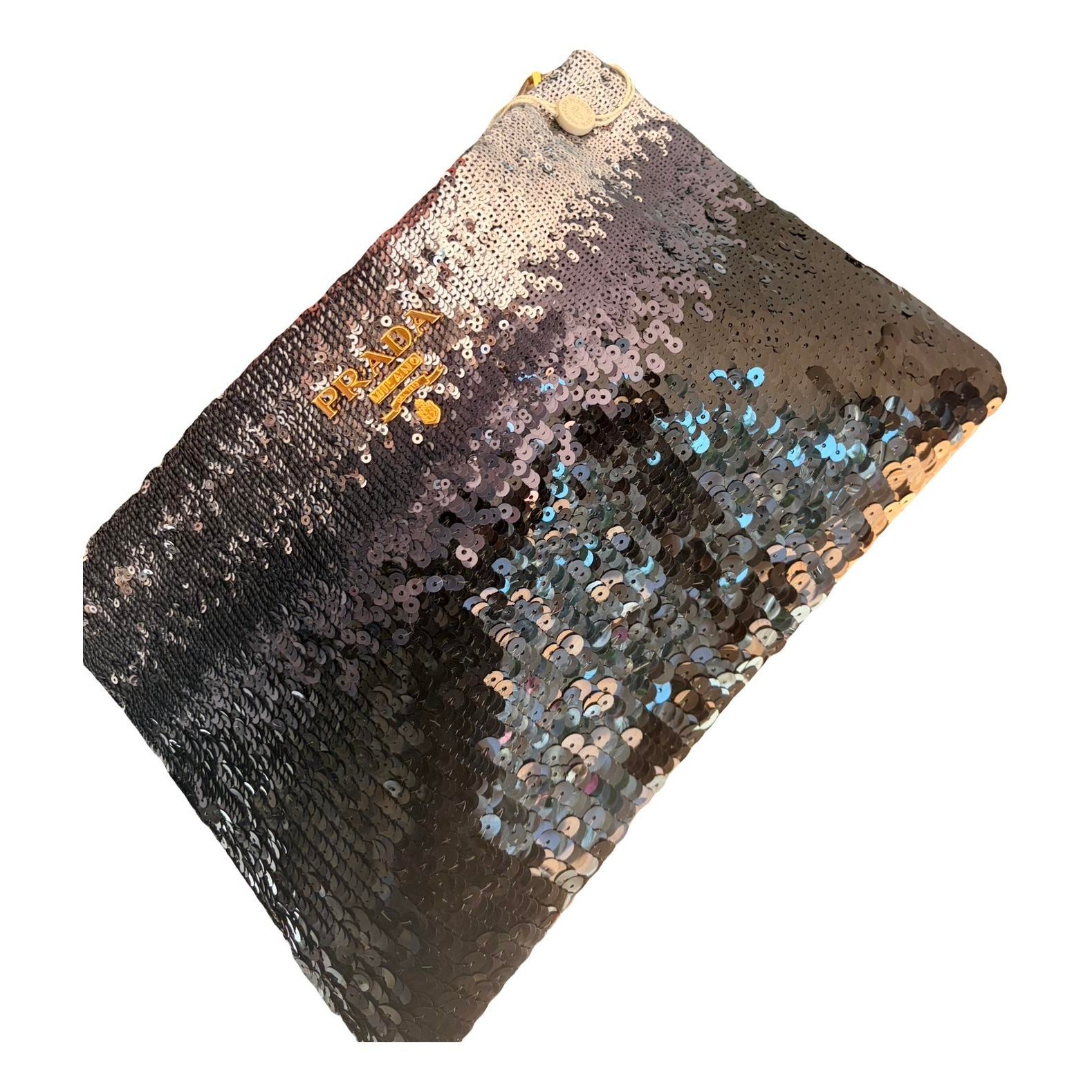 Glitter clutch bag