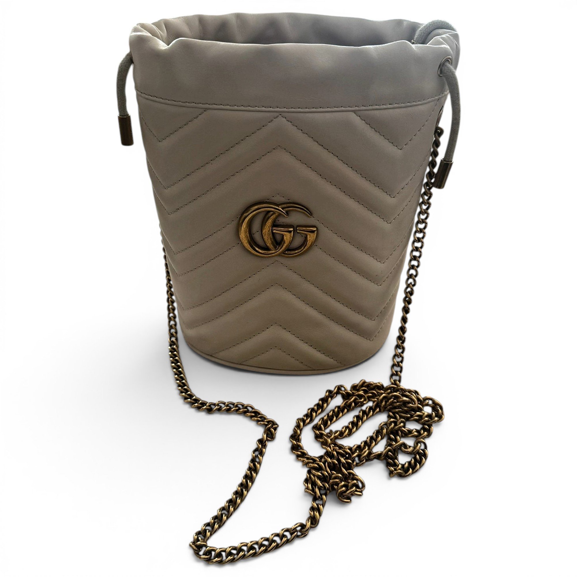 GG Marmont Chain Bucket leather crossbody bag