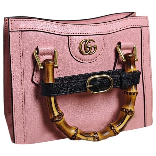 Diana Bamboo leather handbag