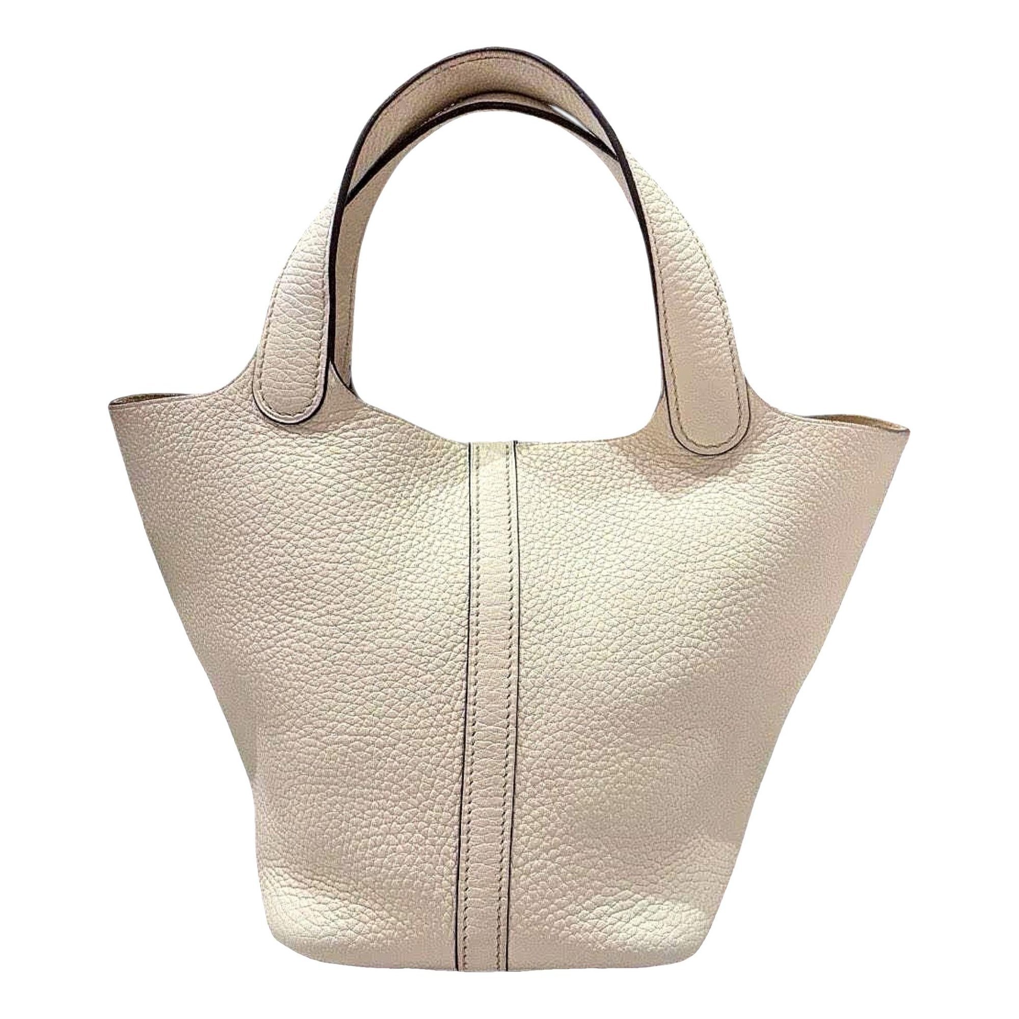 Picotin leather handbag