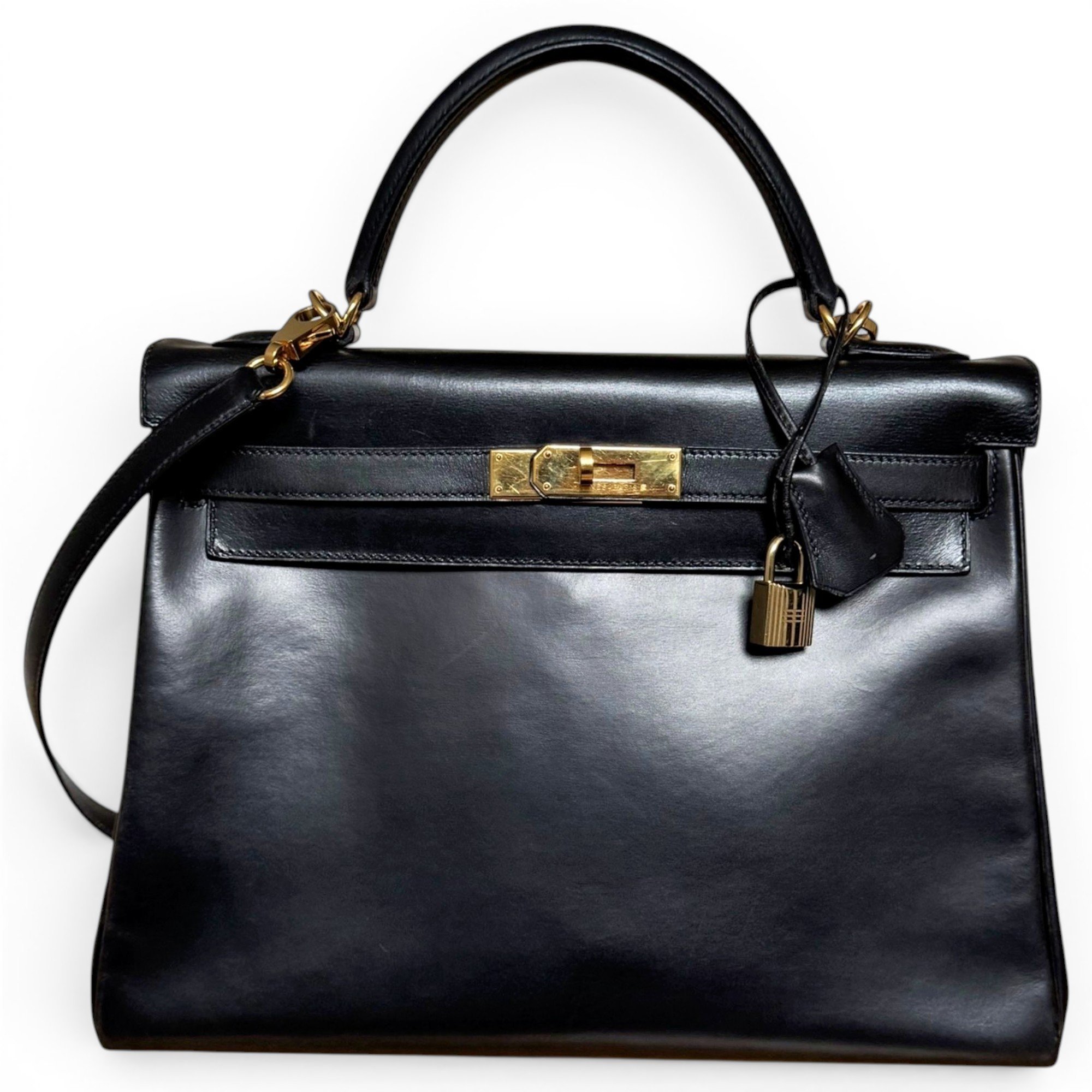Kelly 32 leather handbag
