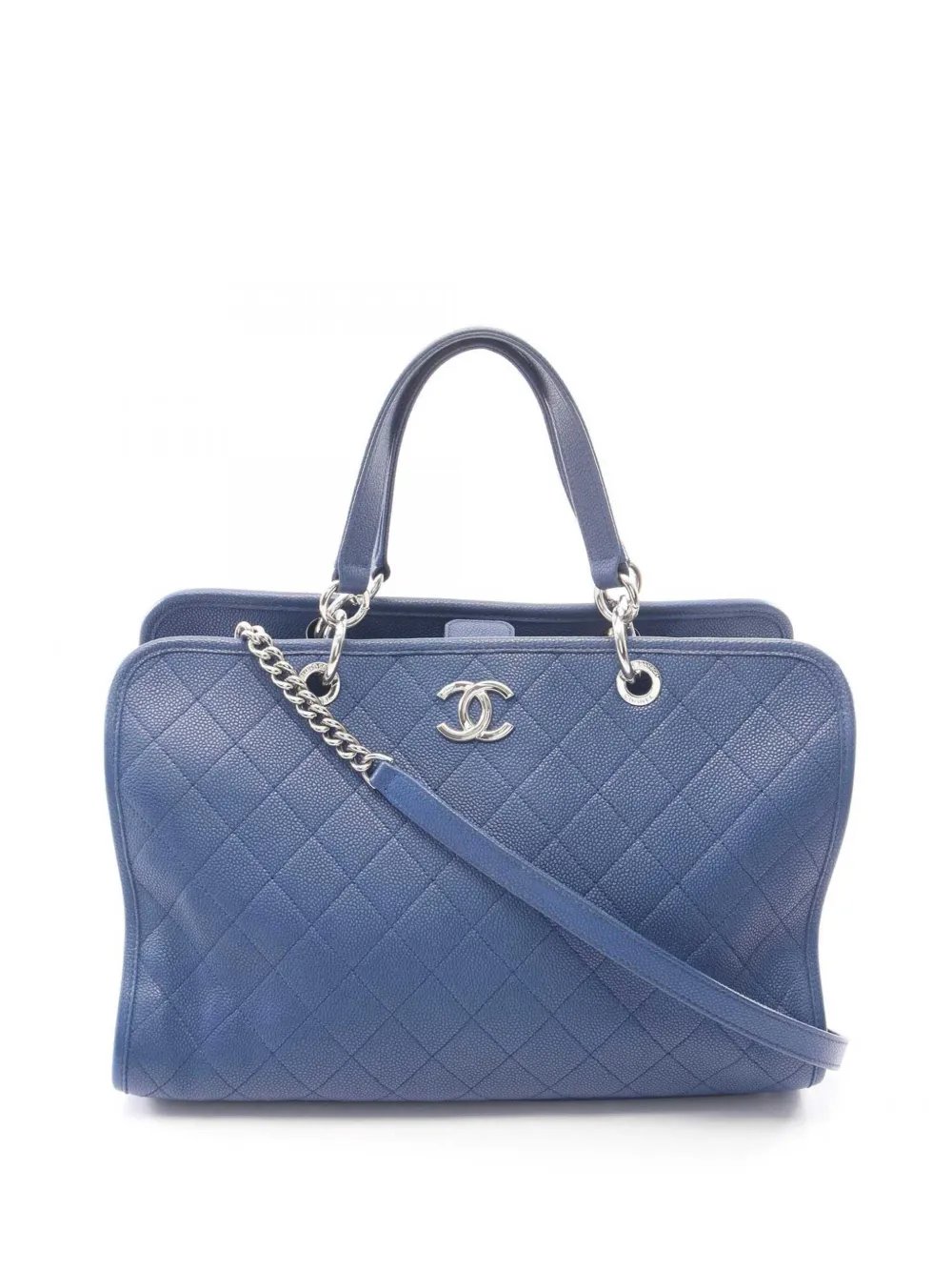 2017-2018 CC Quilted Caviar satchel