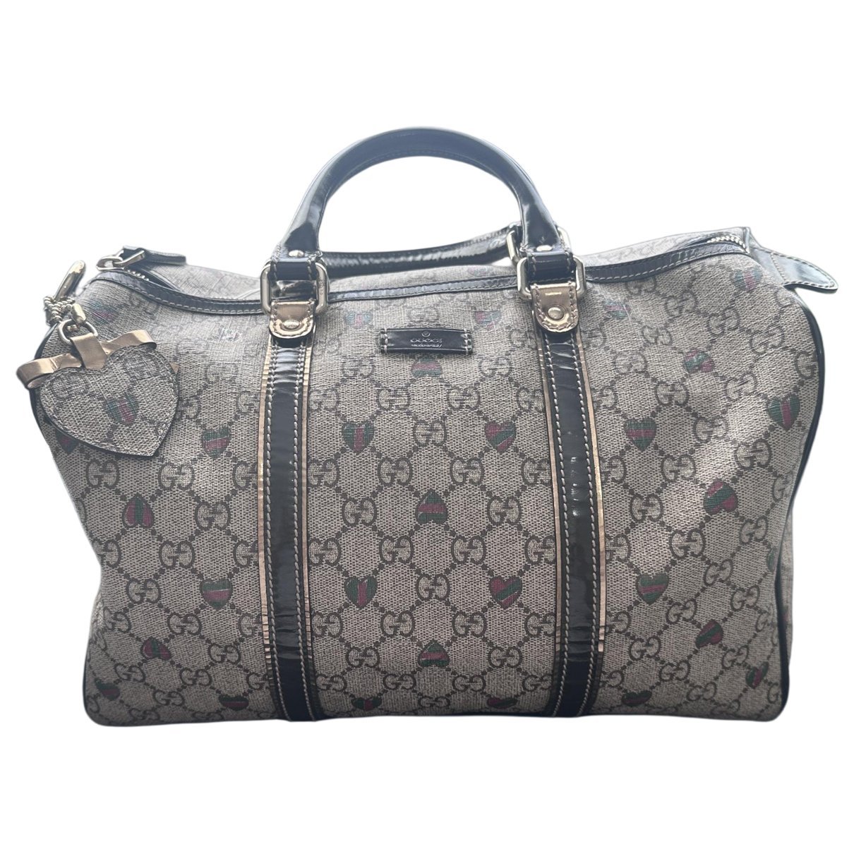 Boston leather handbag
