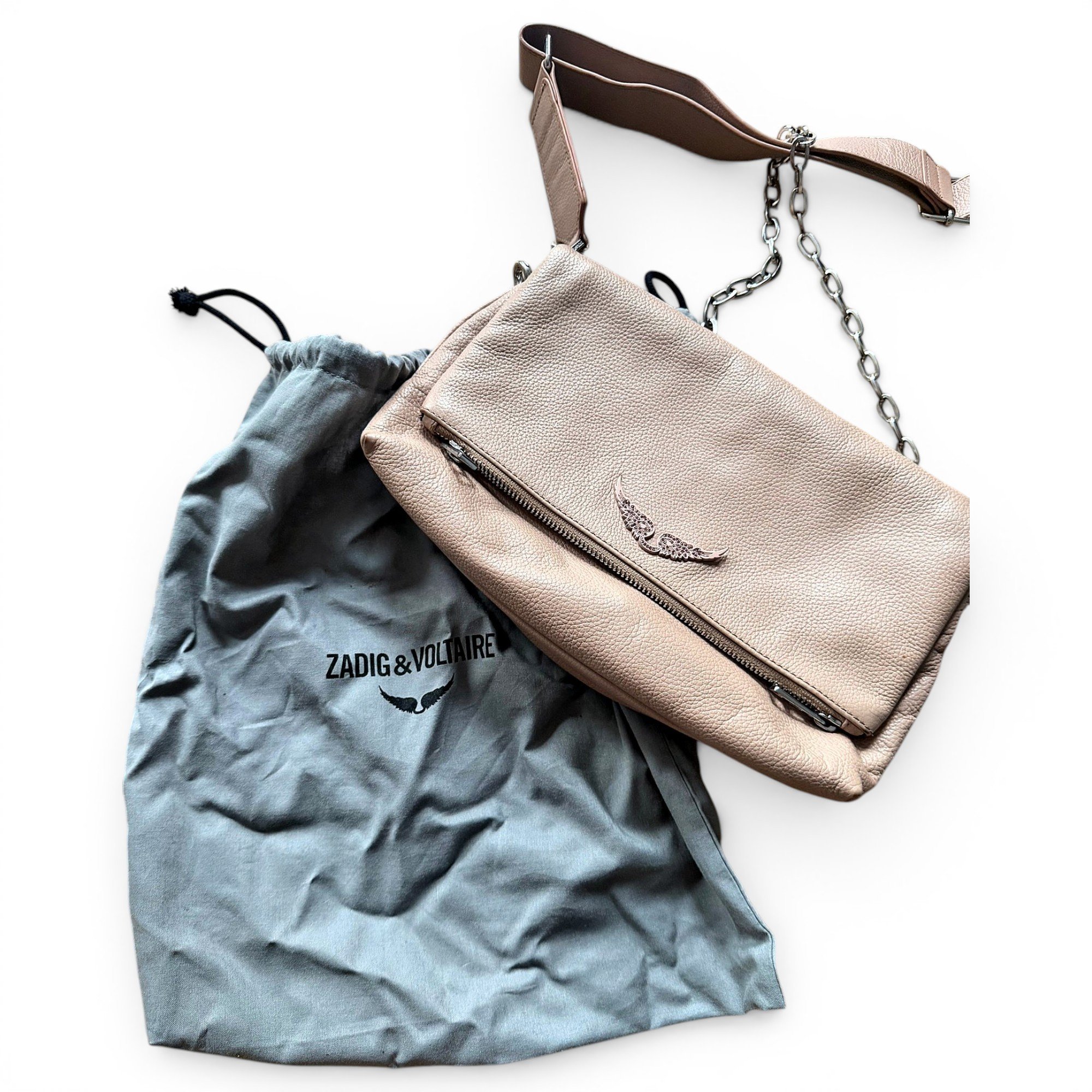 Rock leather crossbody bag