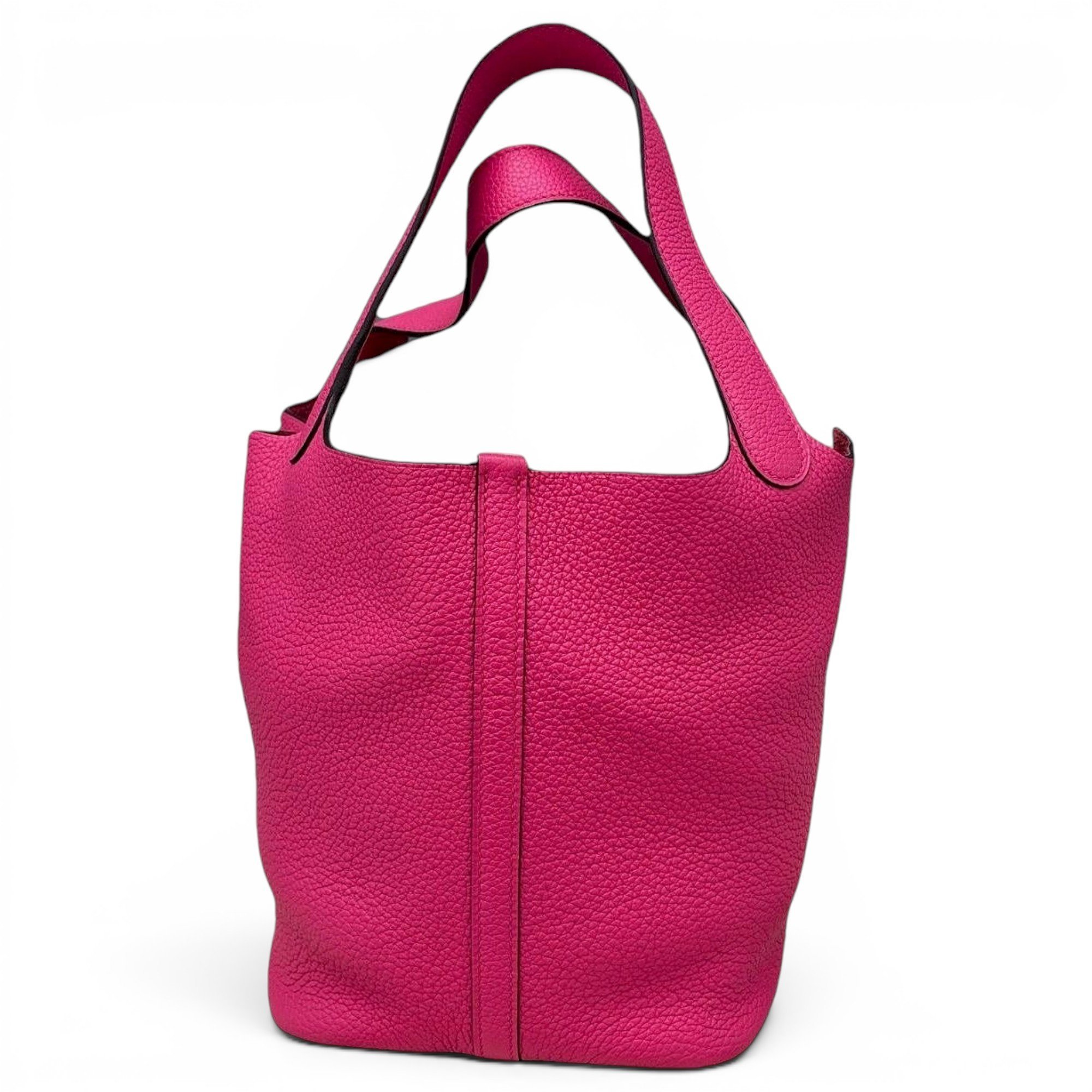 Picotin leather tote