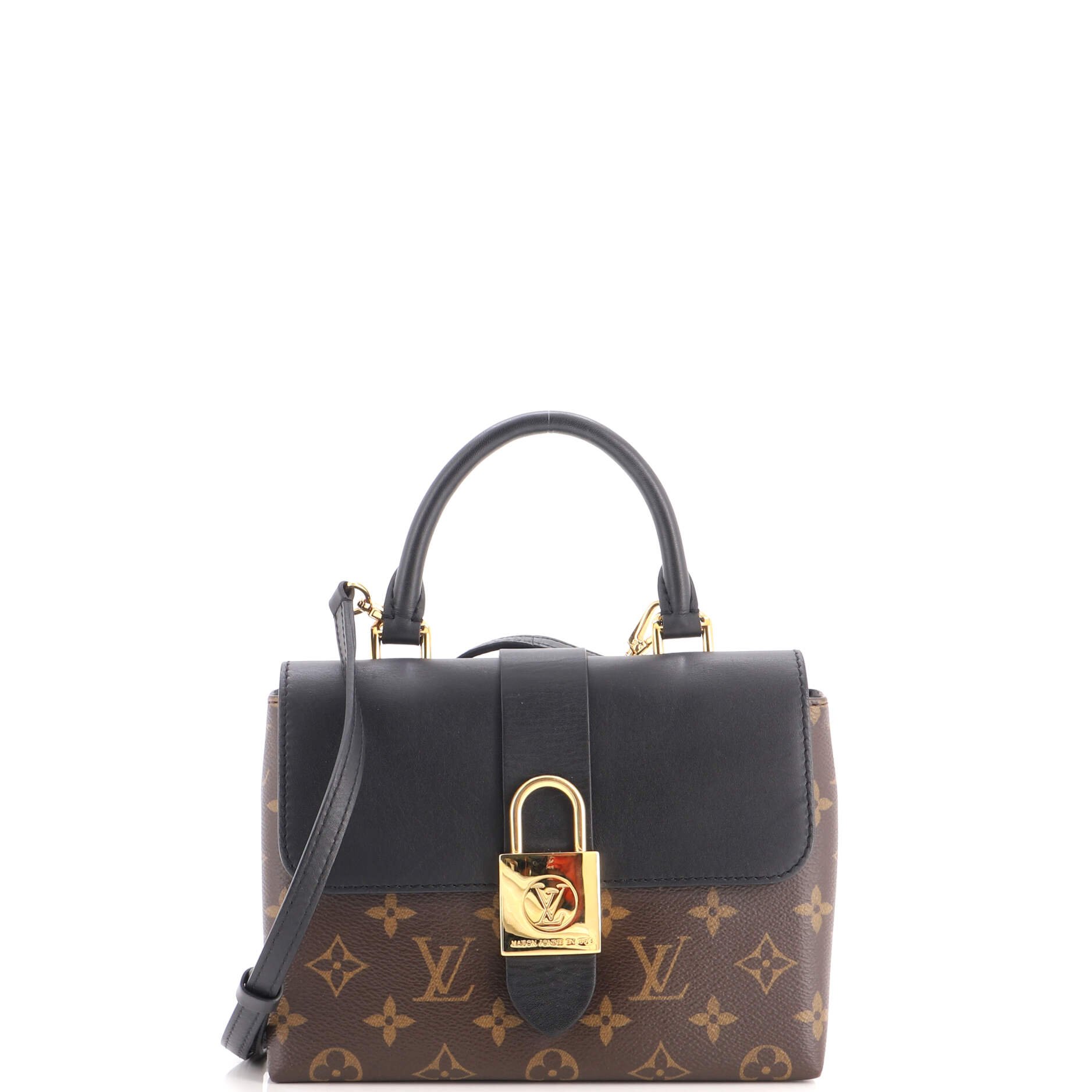 Locky Handbag Monogram Canvas with Leather BB