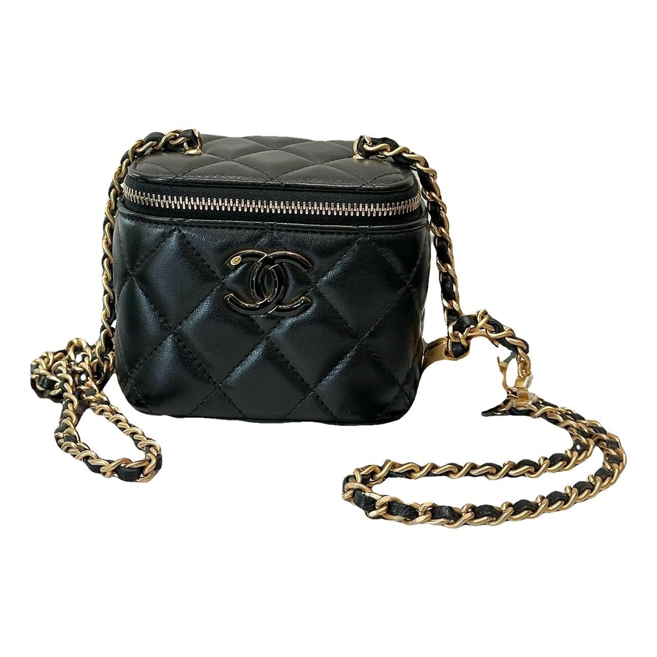 Trendy CC Vanity leather handbag