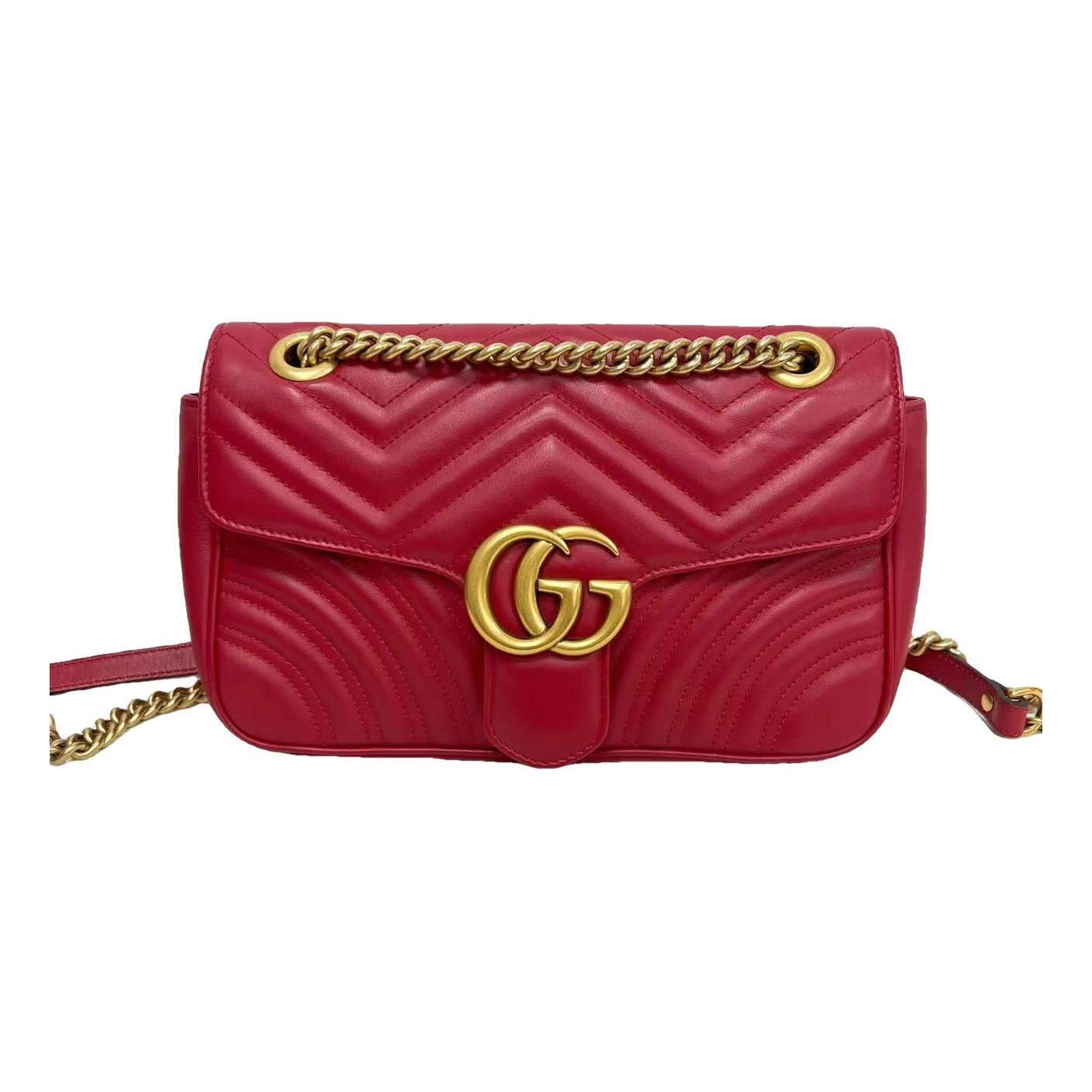 GG Marmont Flap leather handbag