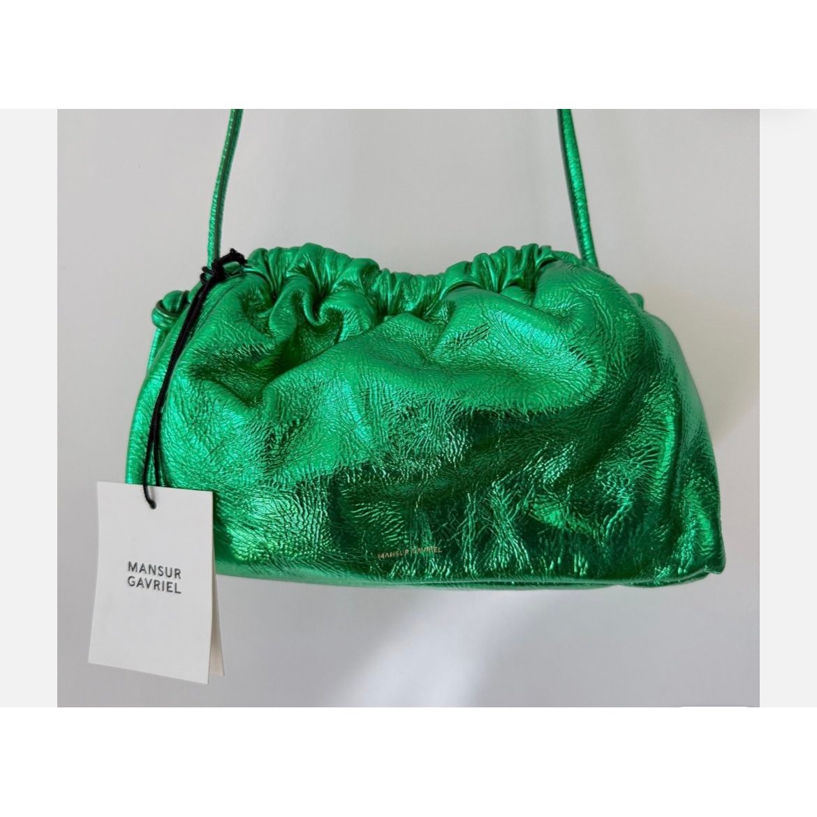 Cloud leather clutch bag