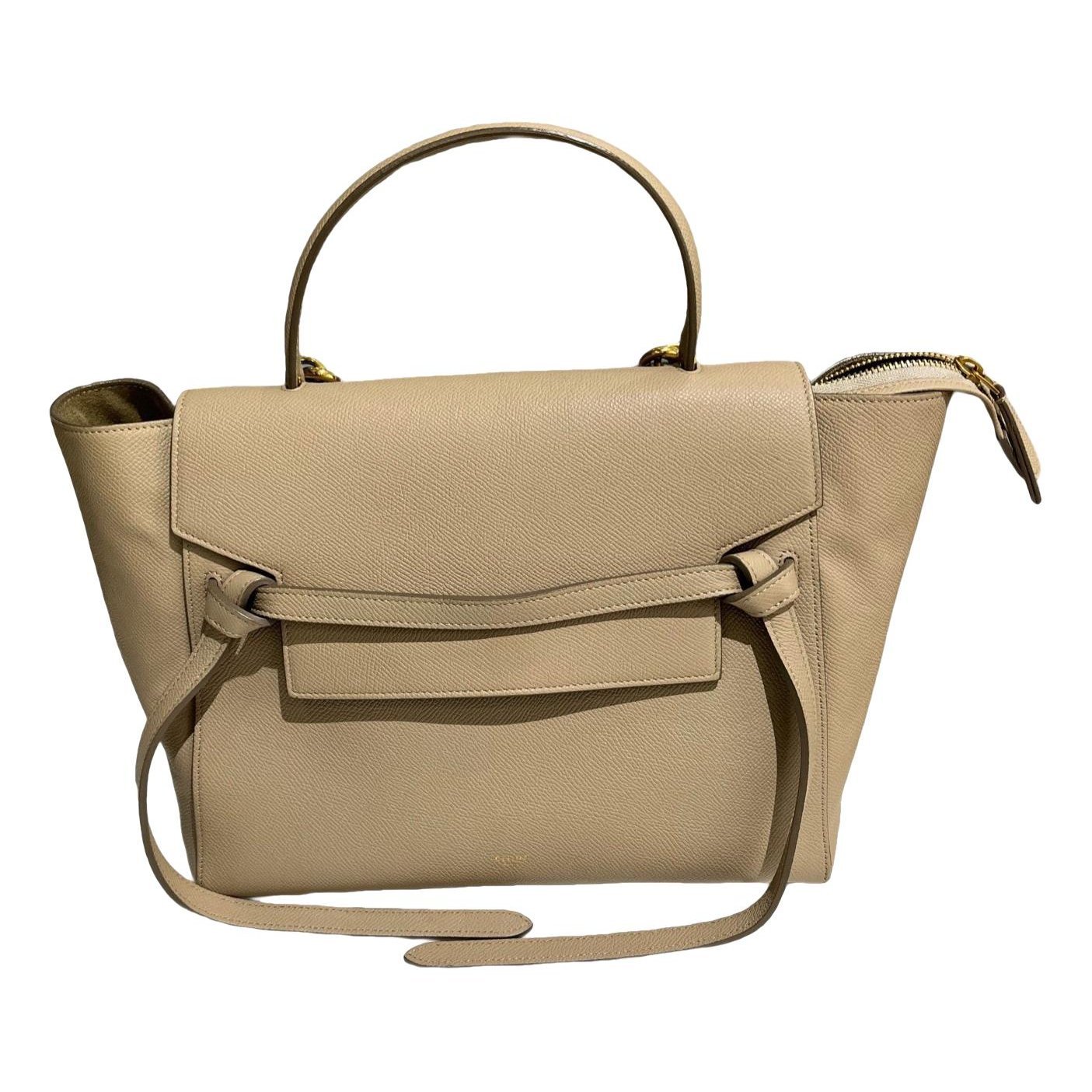 Belt leather handbag