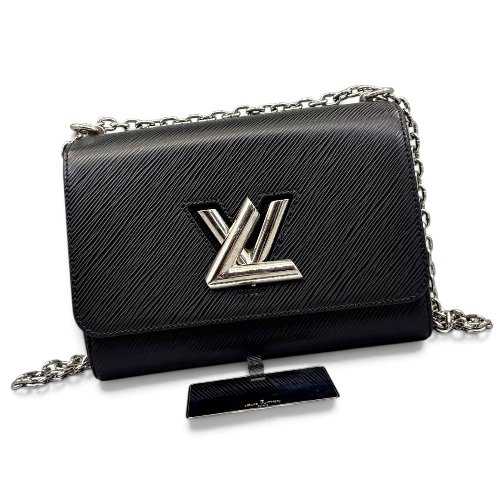 Twist leather handbag
