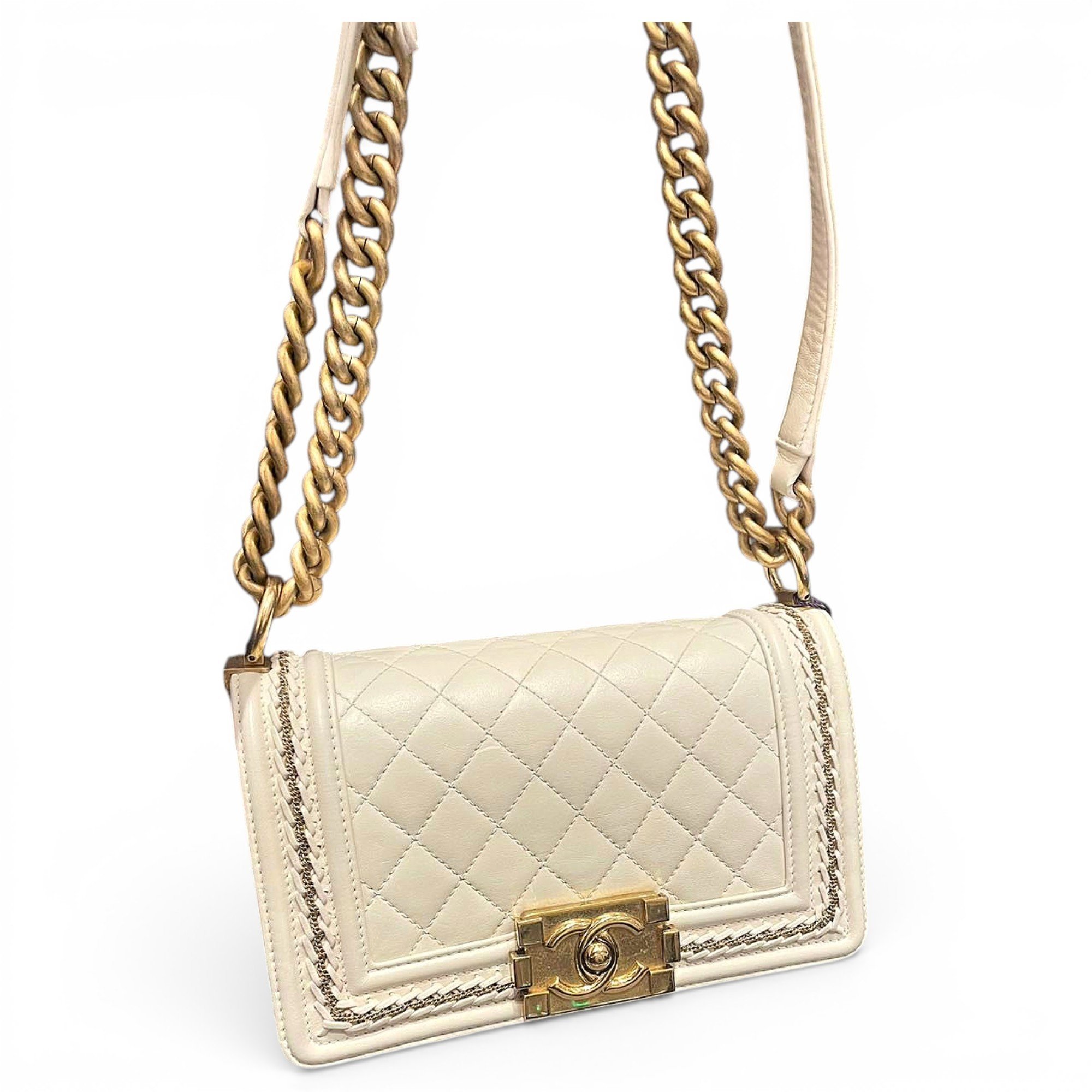 Boy leather crossbody bag