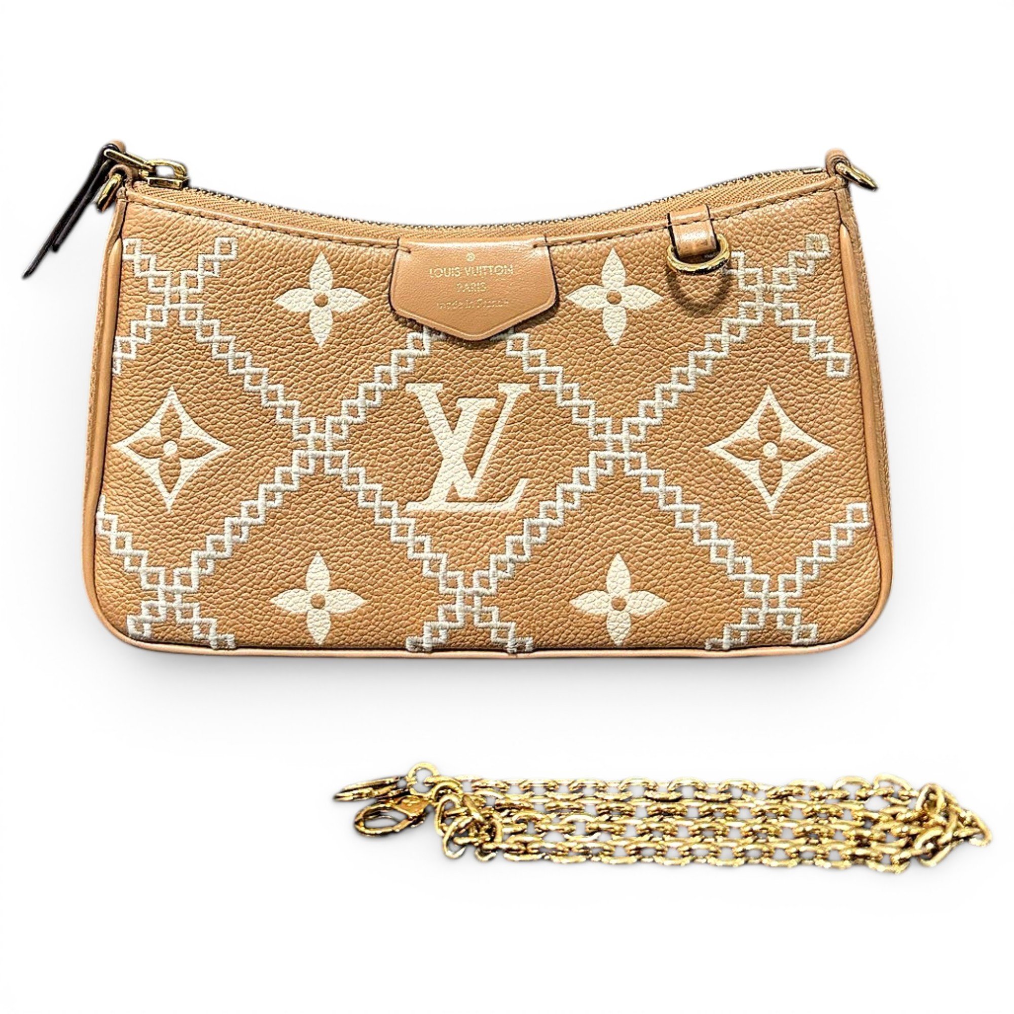 Easy Pouch On Strap leather handbag