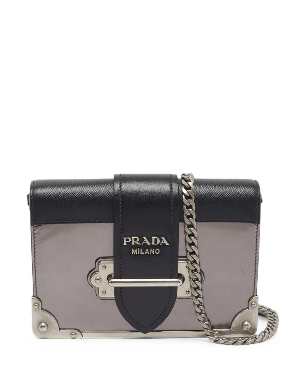 Cahier leather clutch bag