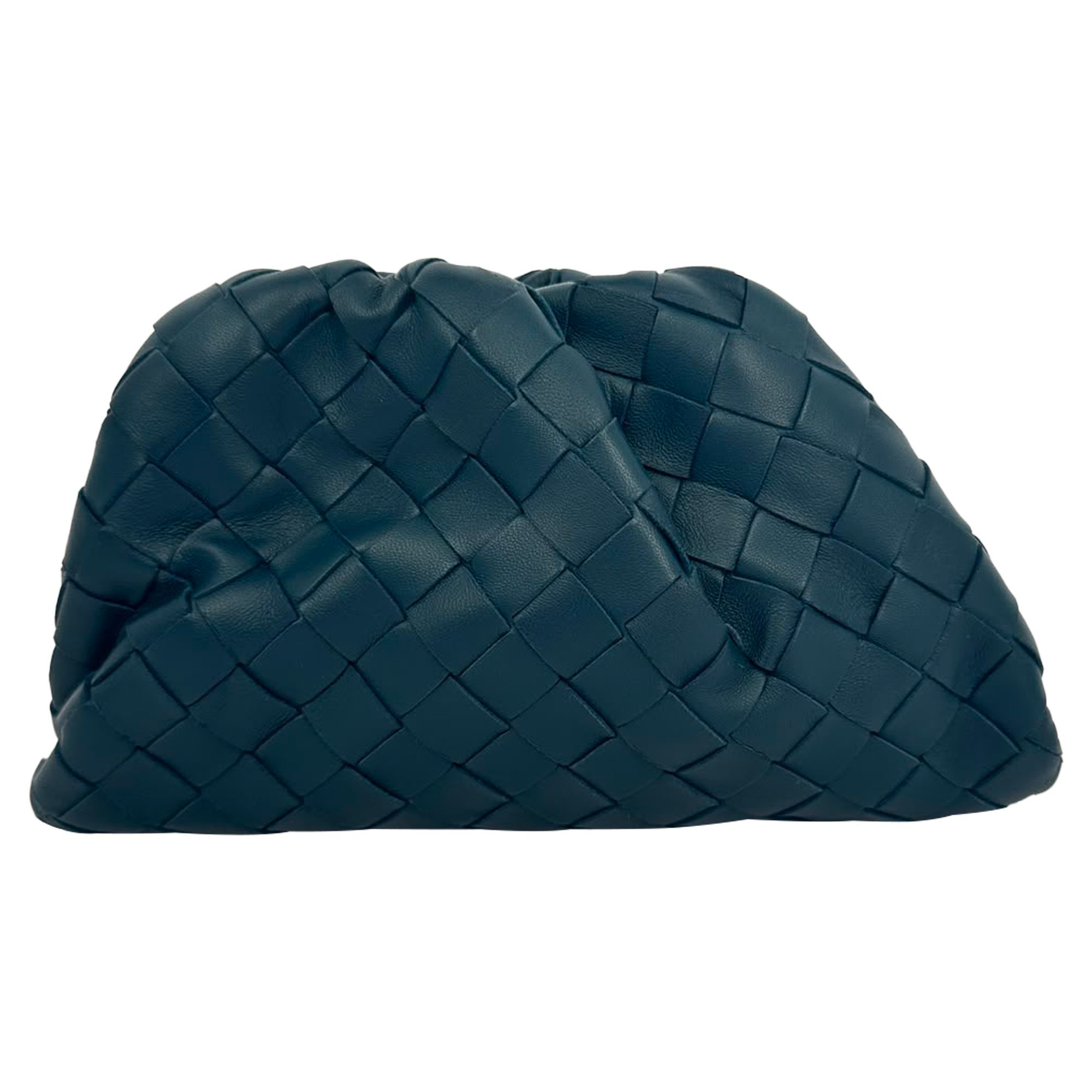 Leather clutch bag