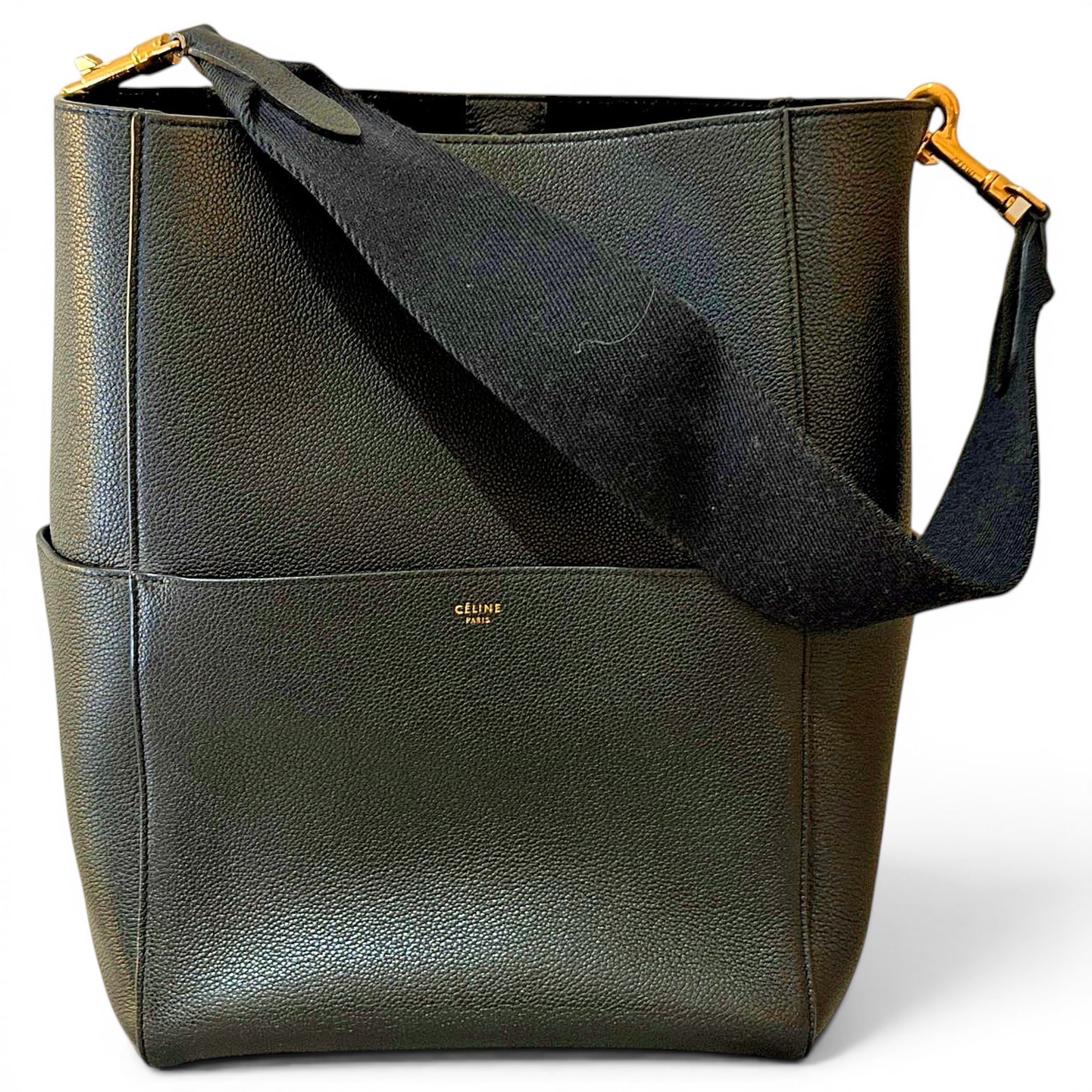 Seau Sangle leather tote