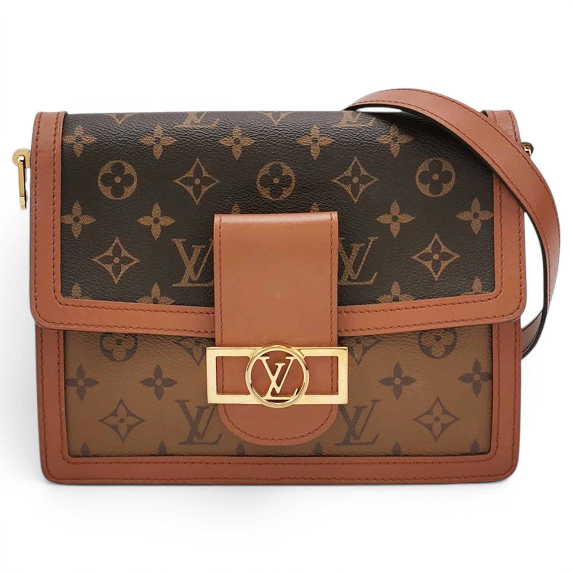 Dauphine leather handbag