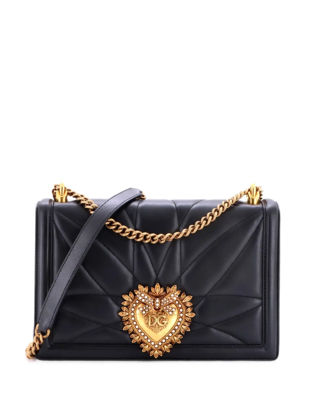 Devotion Full Flap Quilted Leather Large shoulder bag