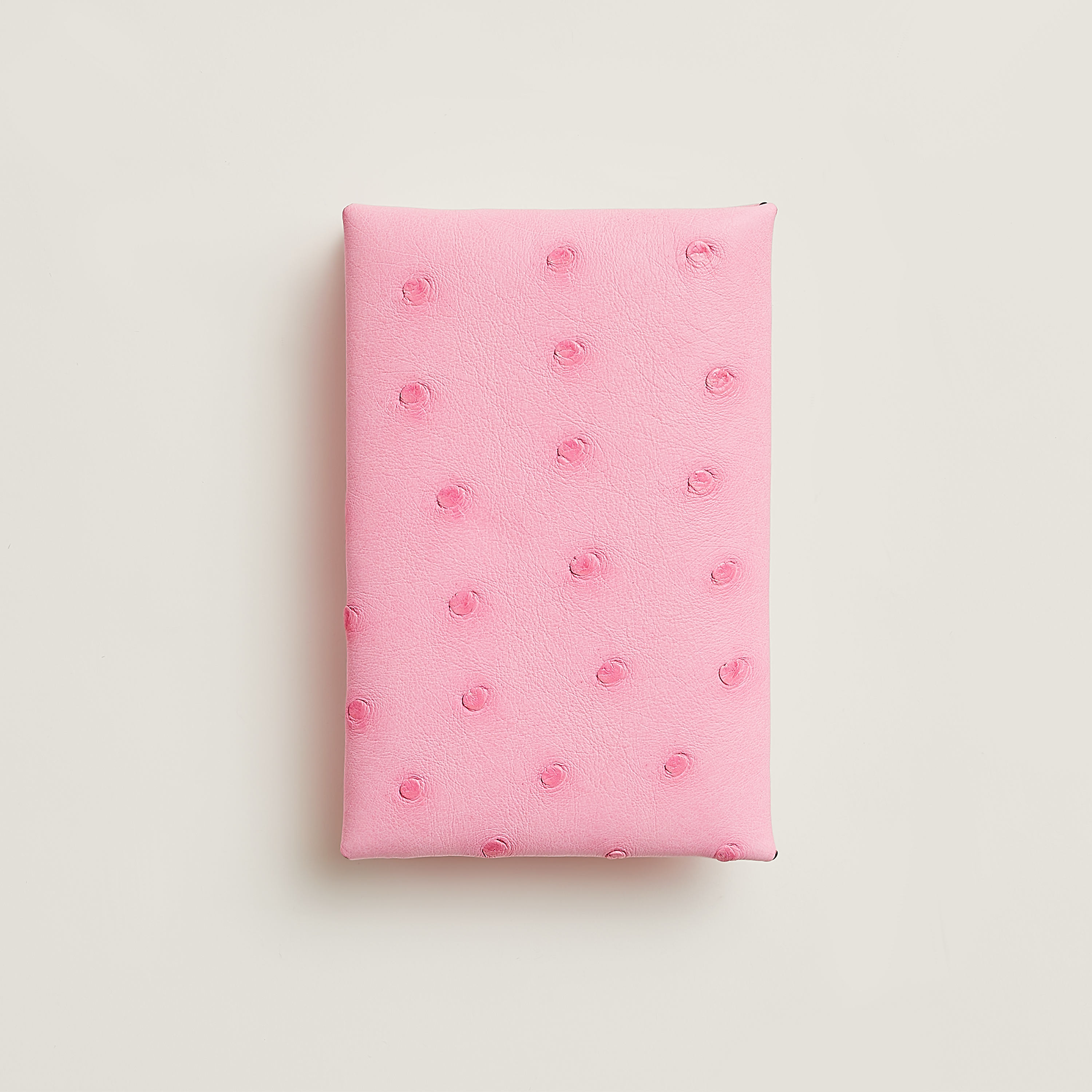 Hermès Calvi card holder Rose Bubblegum