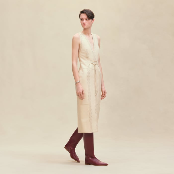 Dress With Perforated Details
