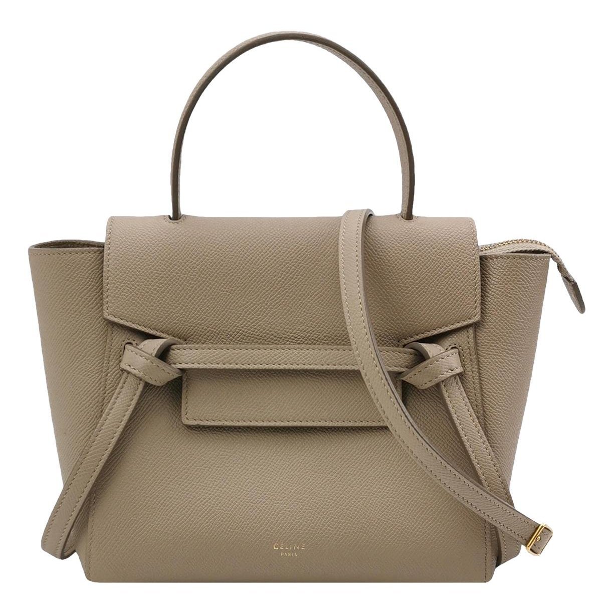 Belt leather handbag